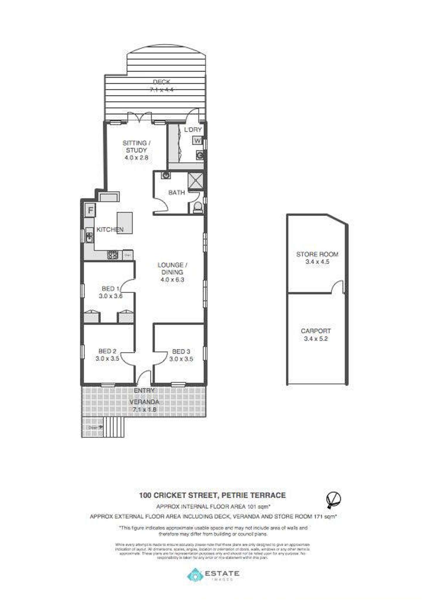 Floorplan of Homely house listing, 100 Cricket Street, Petrie Terrace QLD 4000