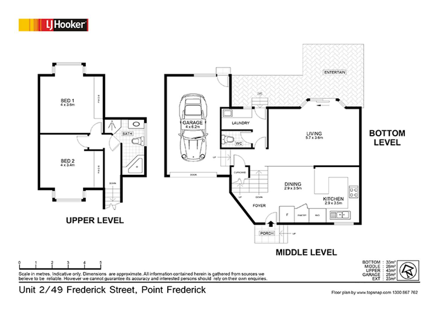 Floorplan of Homely townhouse listing, 2/49 Frederick Street, East Gosford NSW 2250