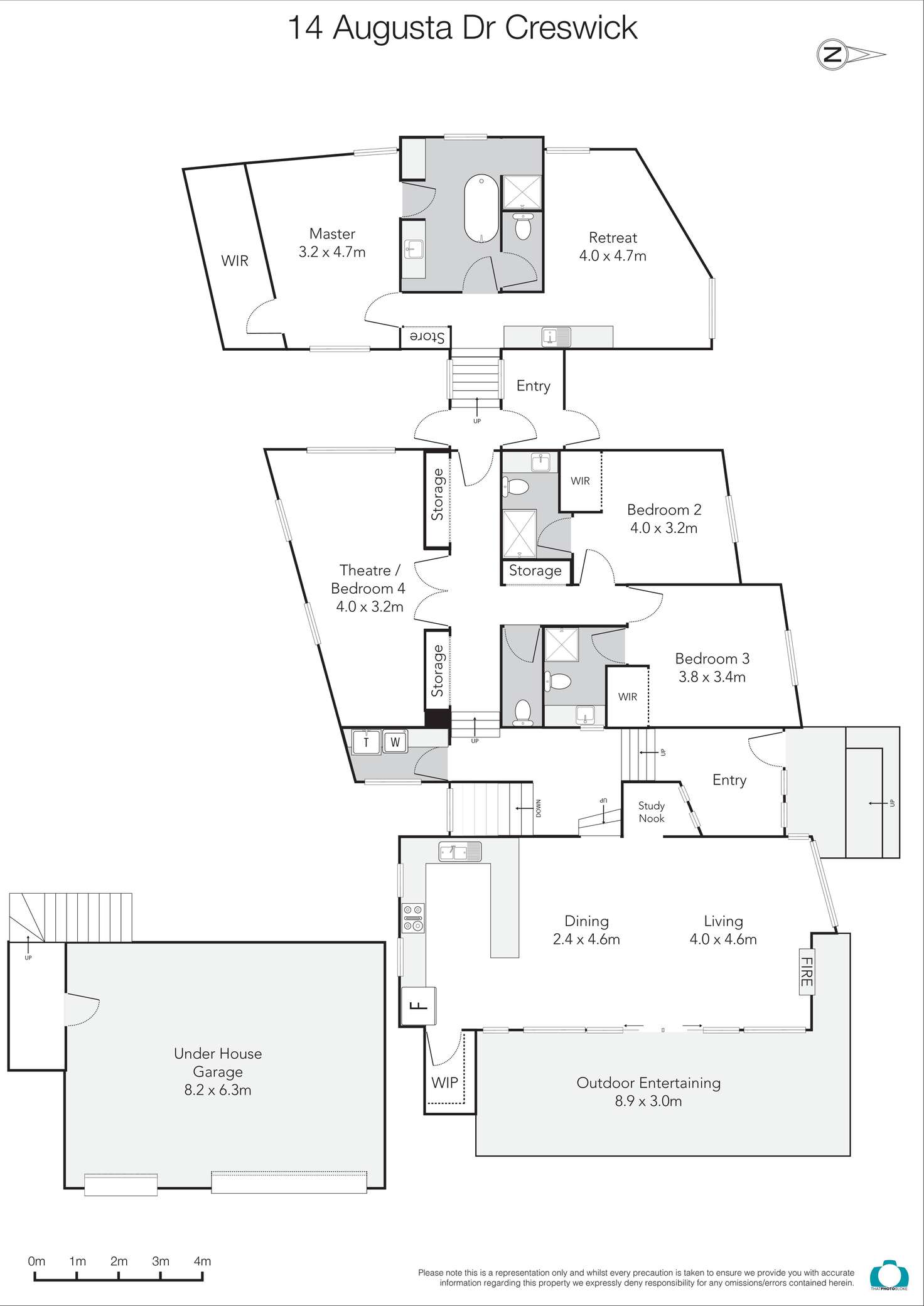 Floorplan of Homely house listing, 14 Augusta Drive, Creswick VIC 3363