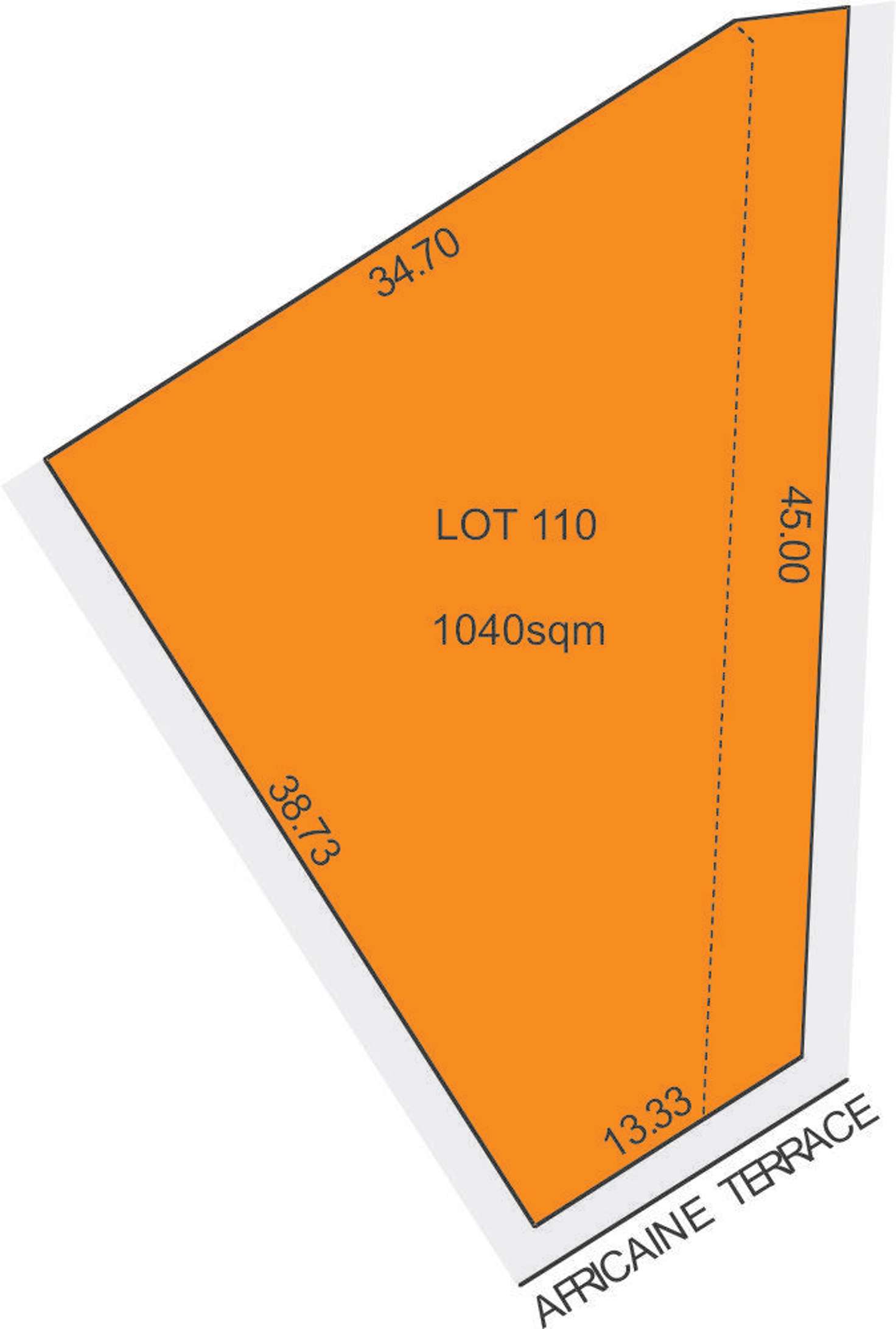 Floorplan of Homely residentialLand listing, LOT 110 Africaine Terrace, Brownlow Ki SA 5223