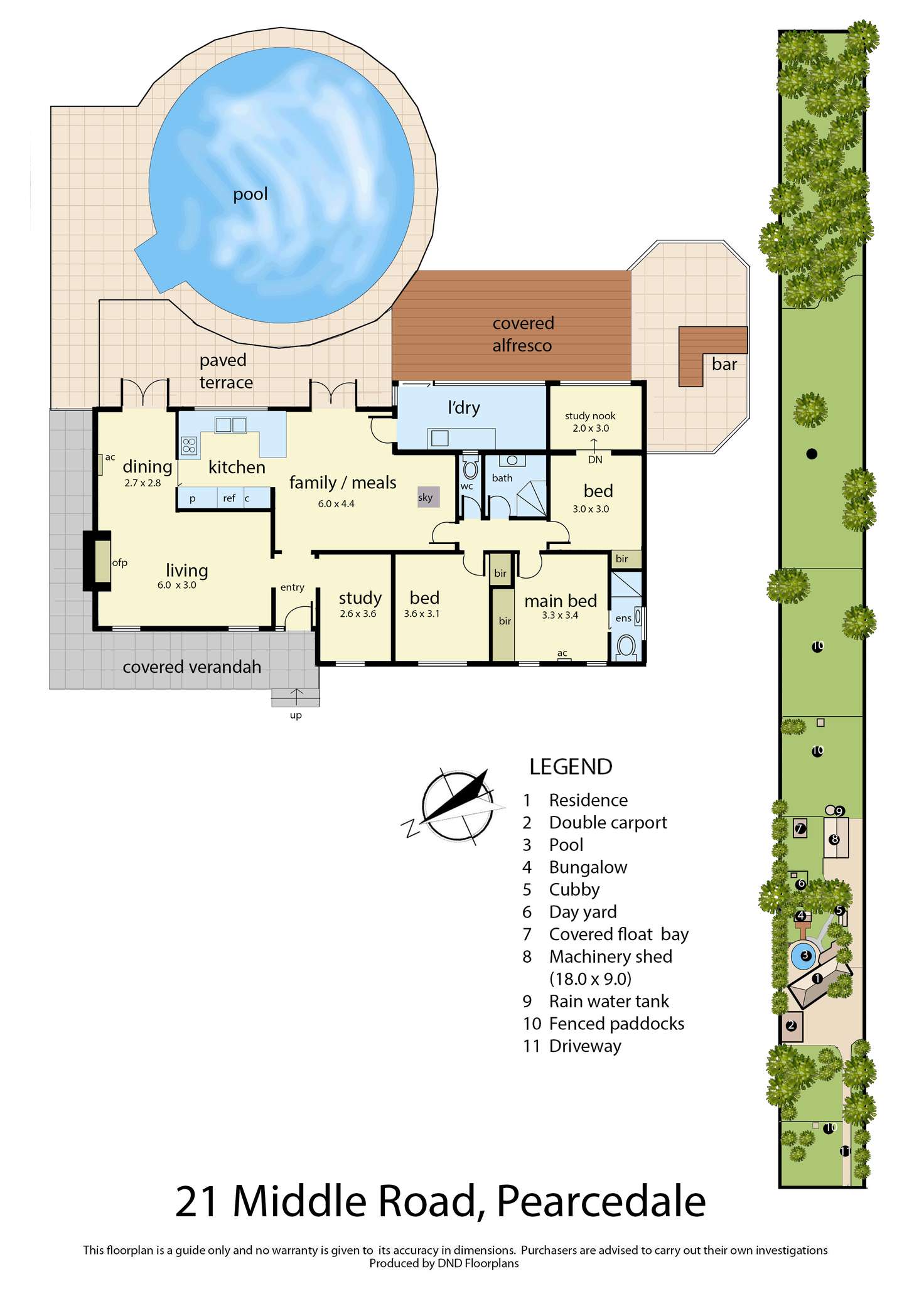 Floorplan of Homely house listing, 21 Middle Road, Pearcedale VIC 3912