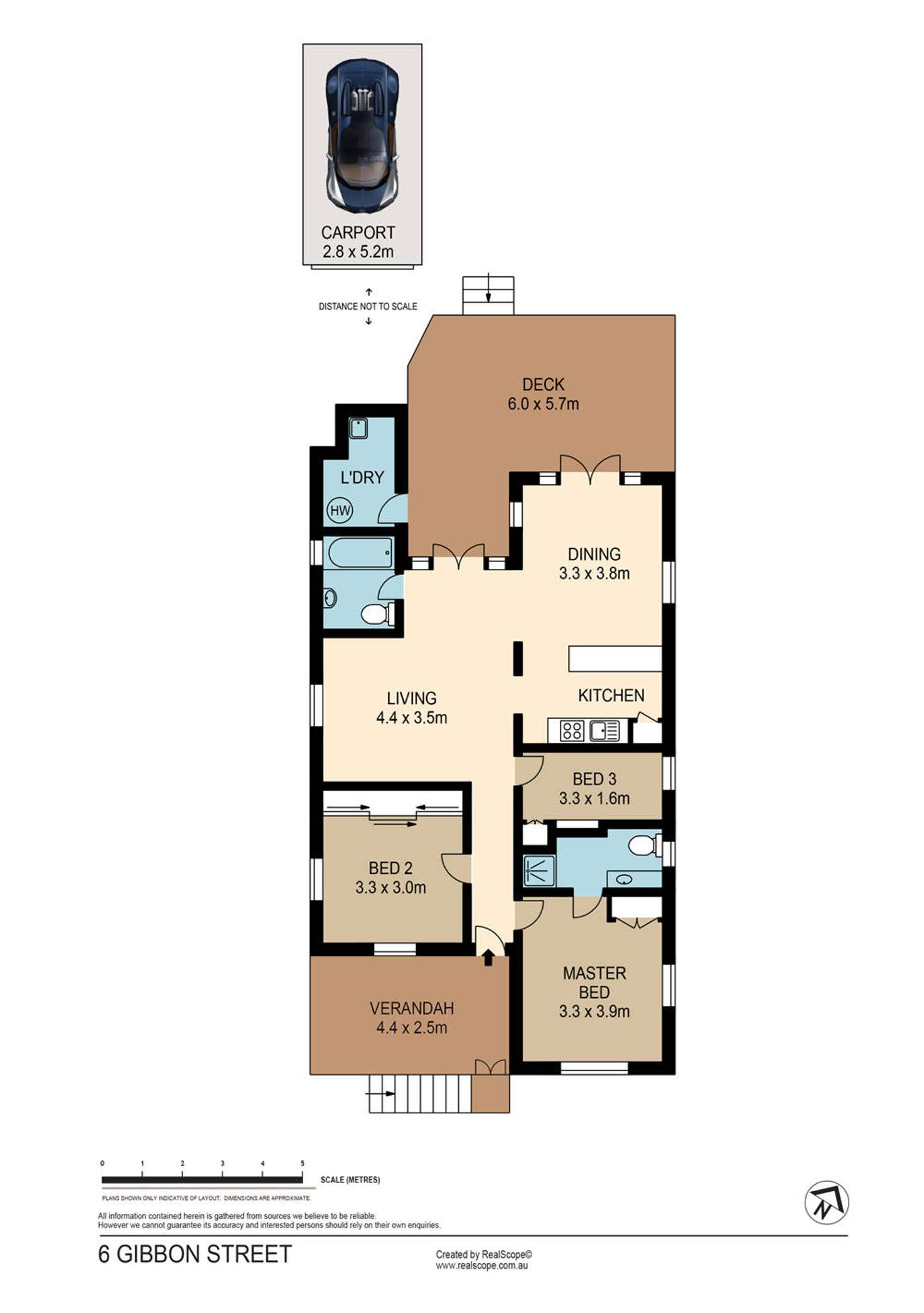 Floorplan of Homely house listing, 6 Gibbon Street, New Farm QLD 4005