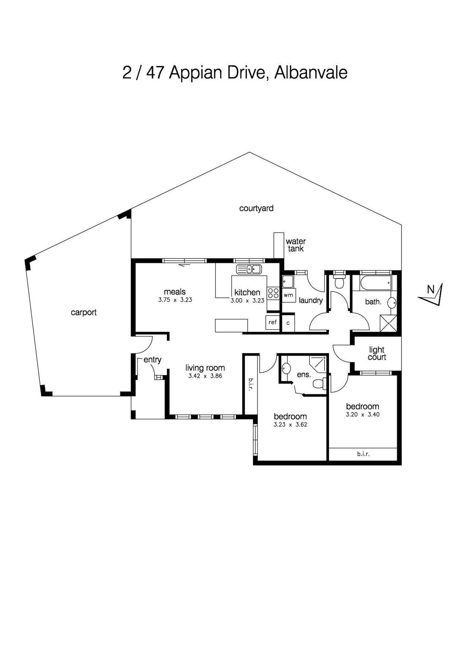 Floorplan of Homely residentialLand listing, 2/47 Appian Drive, Albanvale VIC 3021