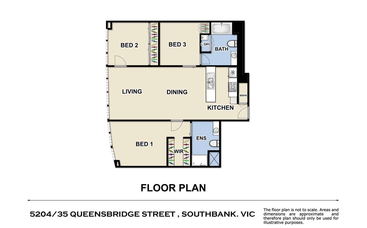 Floorplan of Homely apartment listing, 5204/35 Queensbridge Street, Southbank VIC 3006