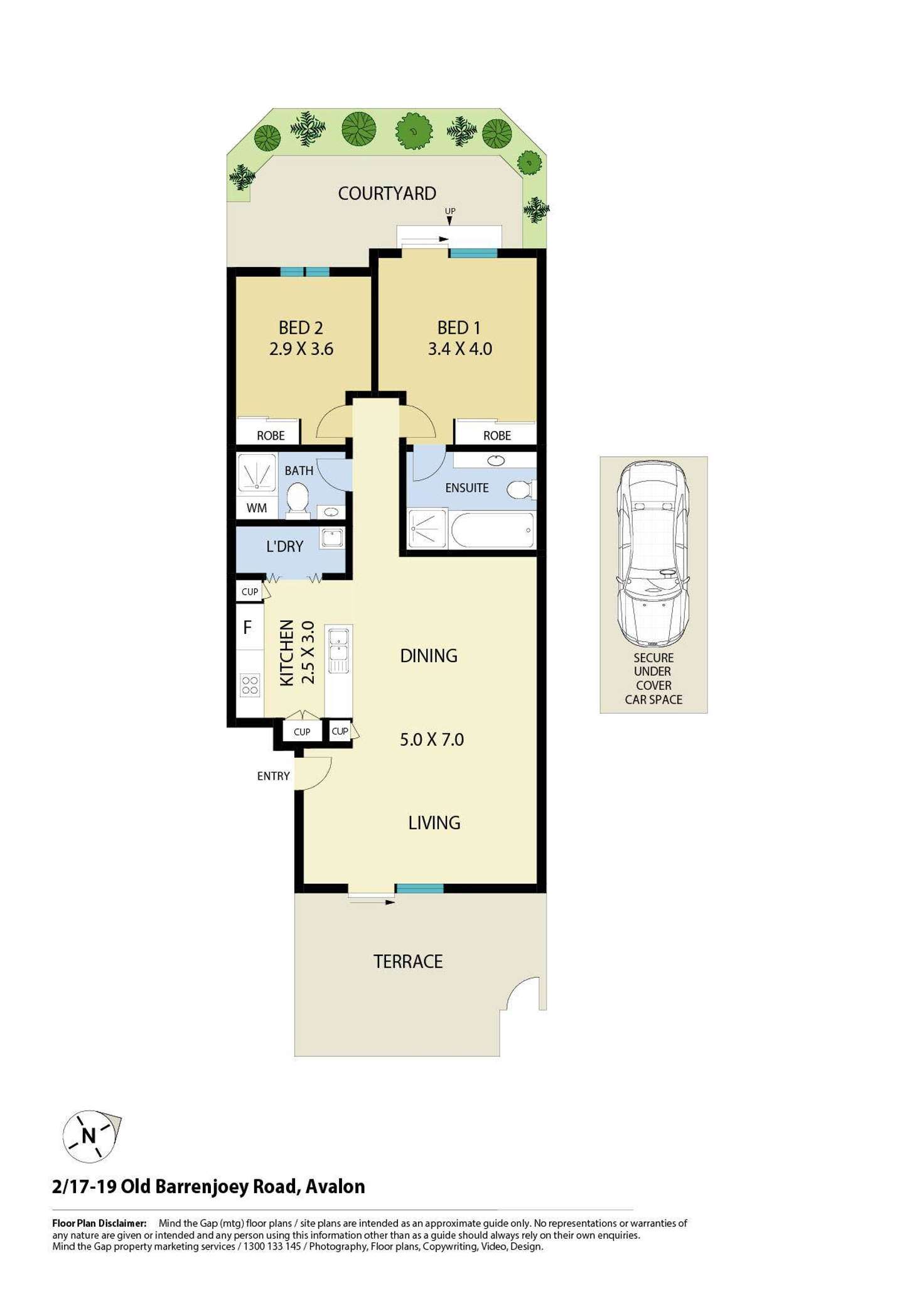 Floorplan of Homely apartment listing, 2/17-19 Old Barrenjoey Road, Avalon Beach NSW 2107