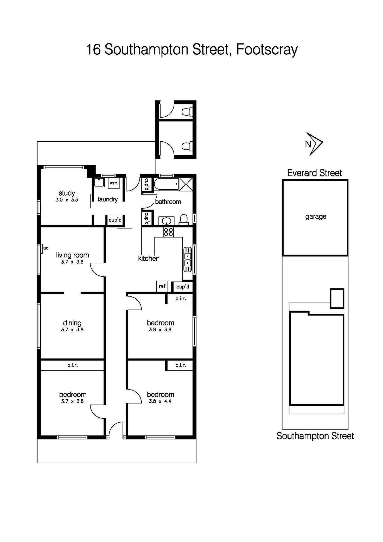 Floorplan of Homely house listing, 16 Southampton Street, Footscray VIC 3011