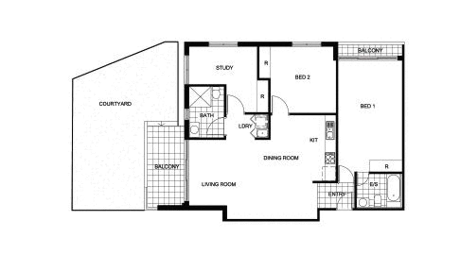 Floorplan of Homely apartment listing, Level G/1/190 Park Road, Auburn NSW 2144