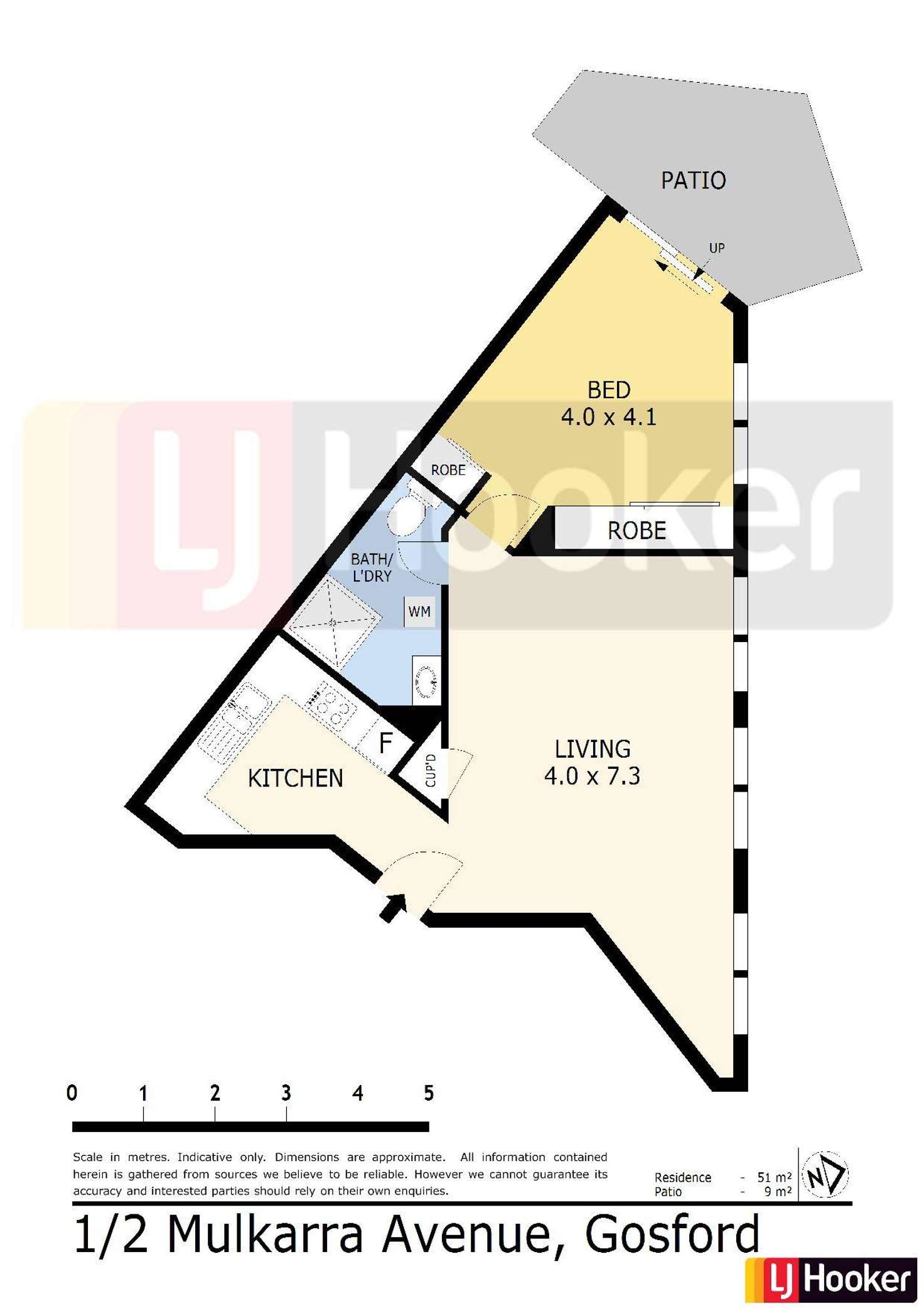 Floorplan of Homely unit listing, 1/2-4 Mulkarra Avenue, Gosford NSW 2250