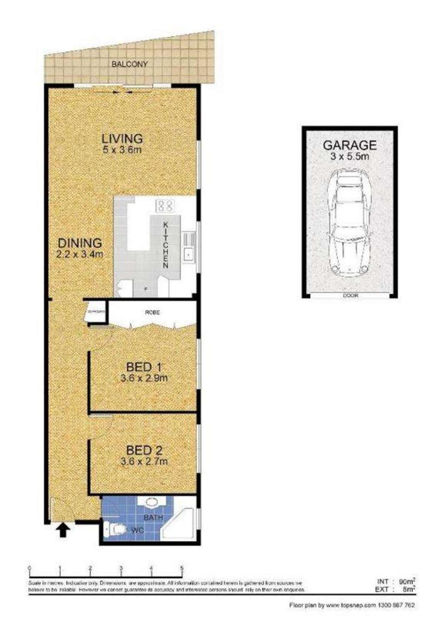 Floorplan of Homely unit listing, 4/169 Ocean Street, Narrabeen NSW 2101