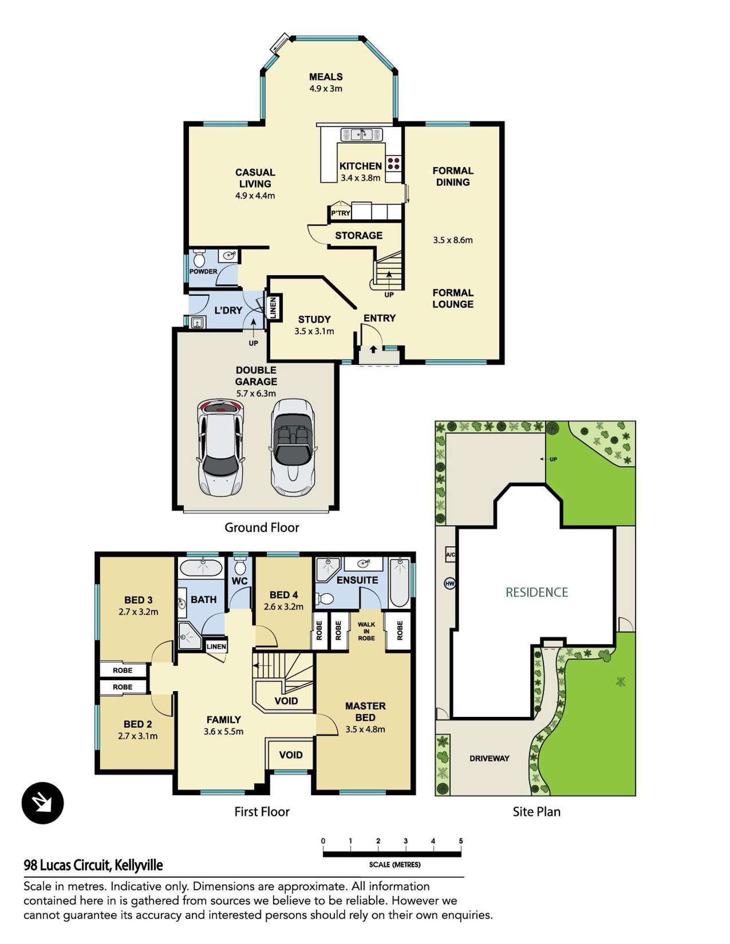 Floorplan of Homely house listing, 98 Lucas Circuit, Kellyville NSW 2155