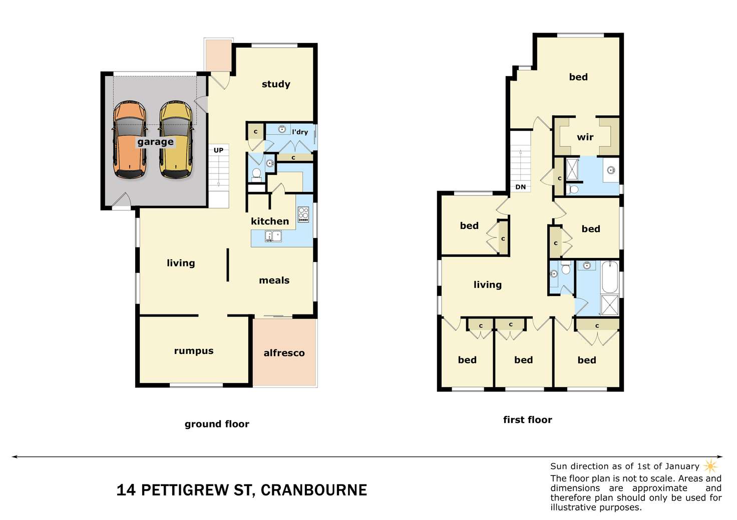 Floorplan of Homely house listing, 14 Pettigrew Street, Cranbourne East VIC 3977