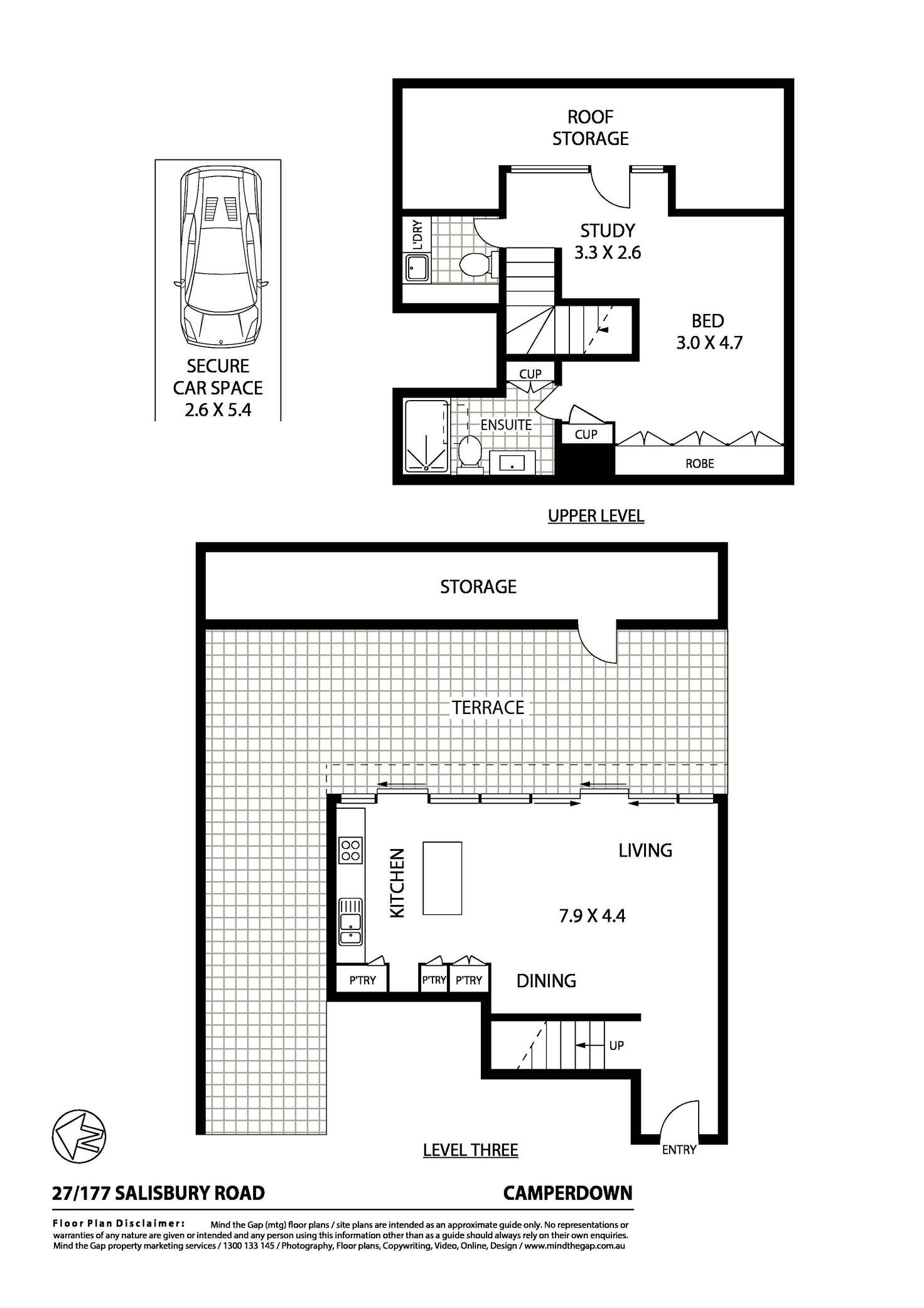 Floorplan of Homely apartment listing, 27/177-179 Salisbury Road, Camperdown NSW 2050