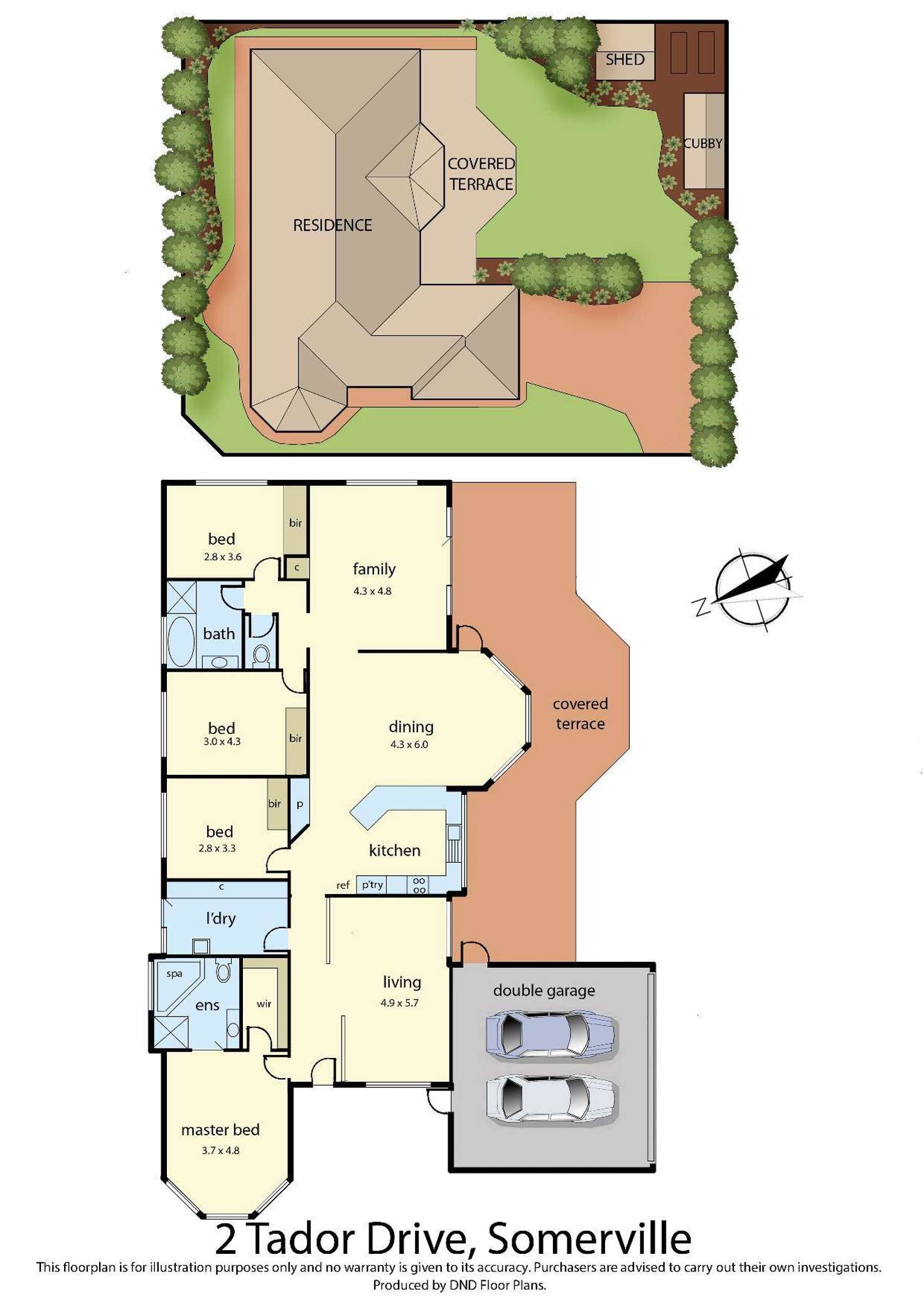 Floorplan of Homely house listing, 2 Tador Drive, Somerville VIC 3912