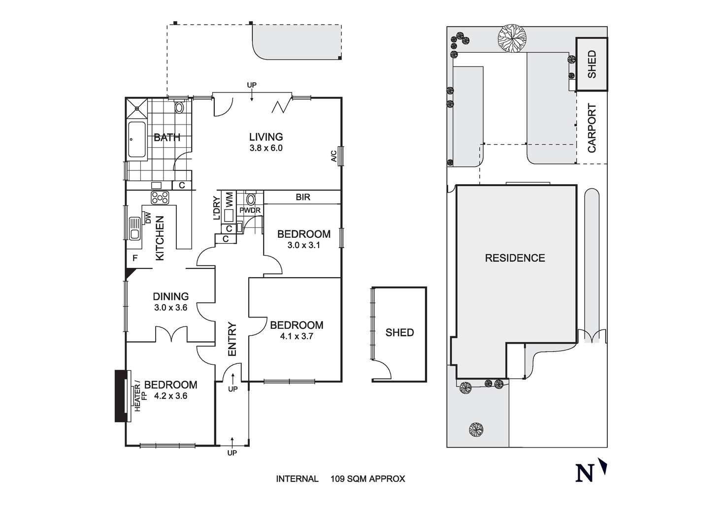 Floorplan of Homely house listing, 17 Fischer Street, Coburg VIC 3058