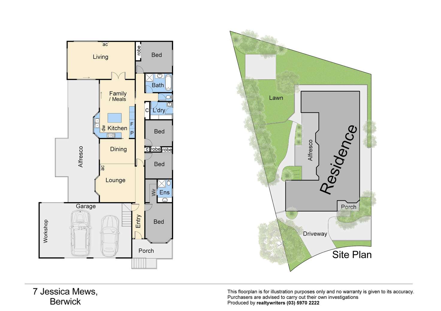 Floorplan of Homely house listing, 7 Jessica Mews, Berwick VIC 3806