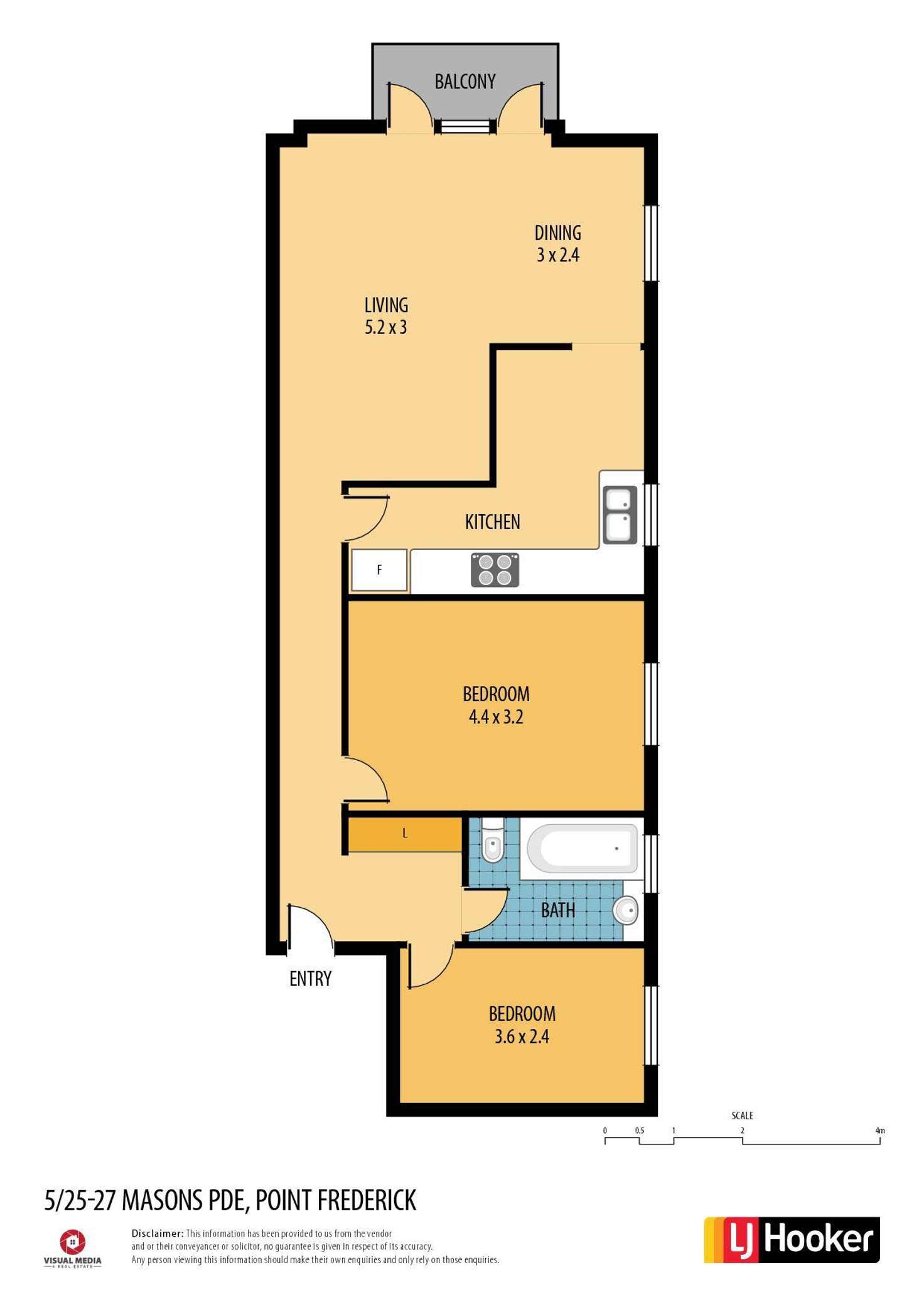 Floorplan of Homely unit listing, 5/25-27 Masons Parade, Point Frederick NSW 2250