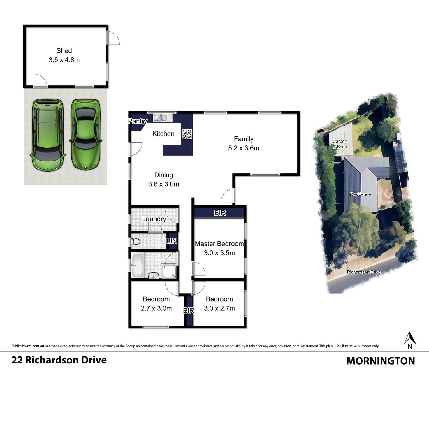 Floorplan of Homely house listing, 22 Richardson Drive, Mornington VIC 3931