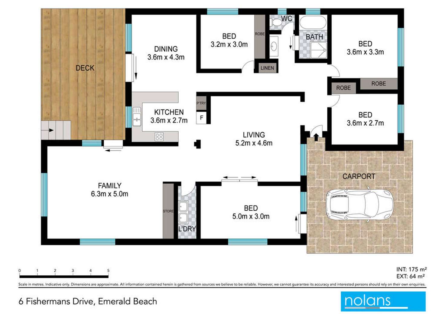 Floorplan of Homely house listing, 6 Fishermans Drive, Emerald Beach NSW 2456