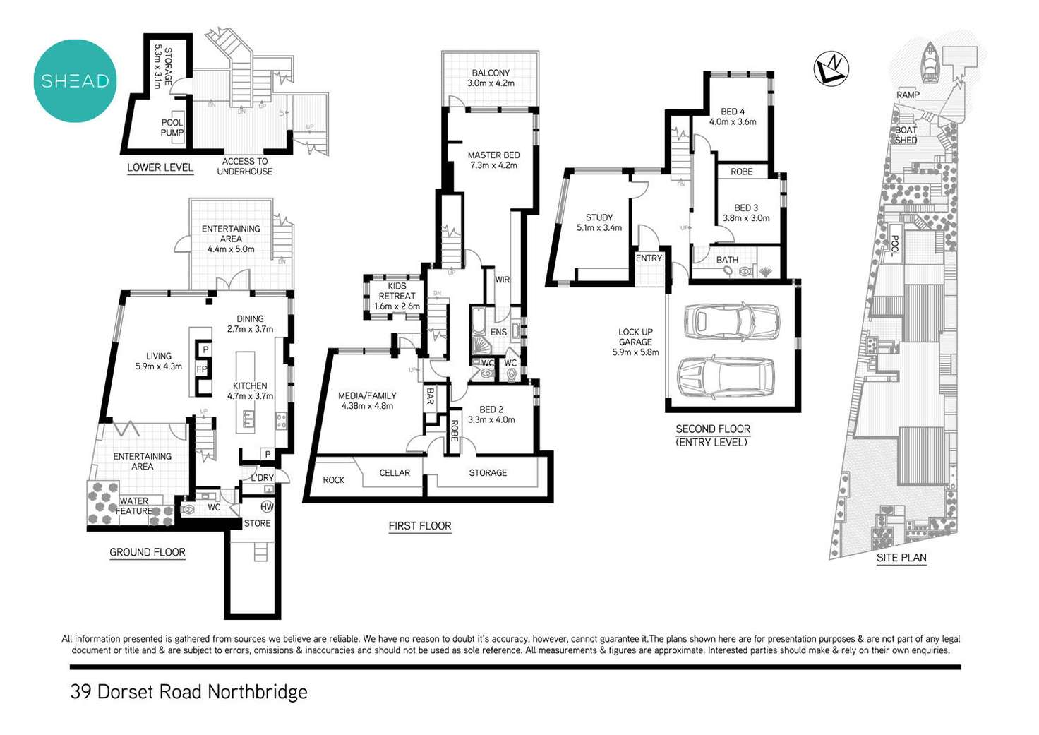 Floorplan of Homely house listing, 39 Dorset Road, Northbridge NSW 2063