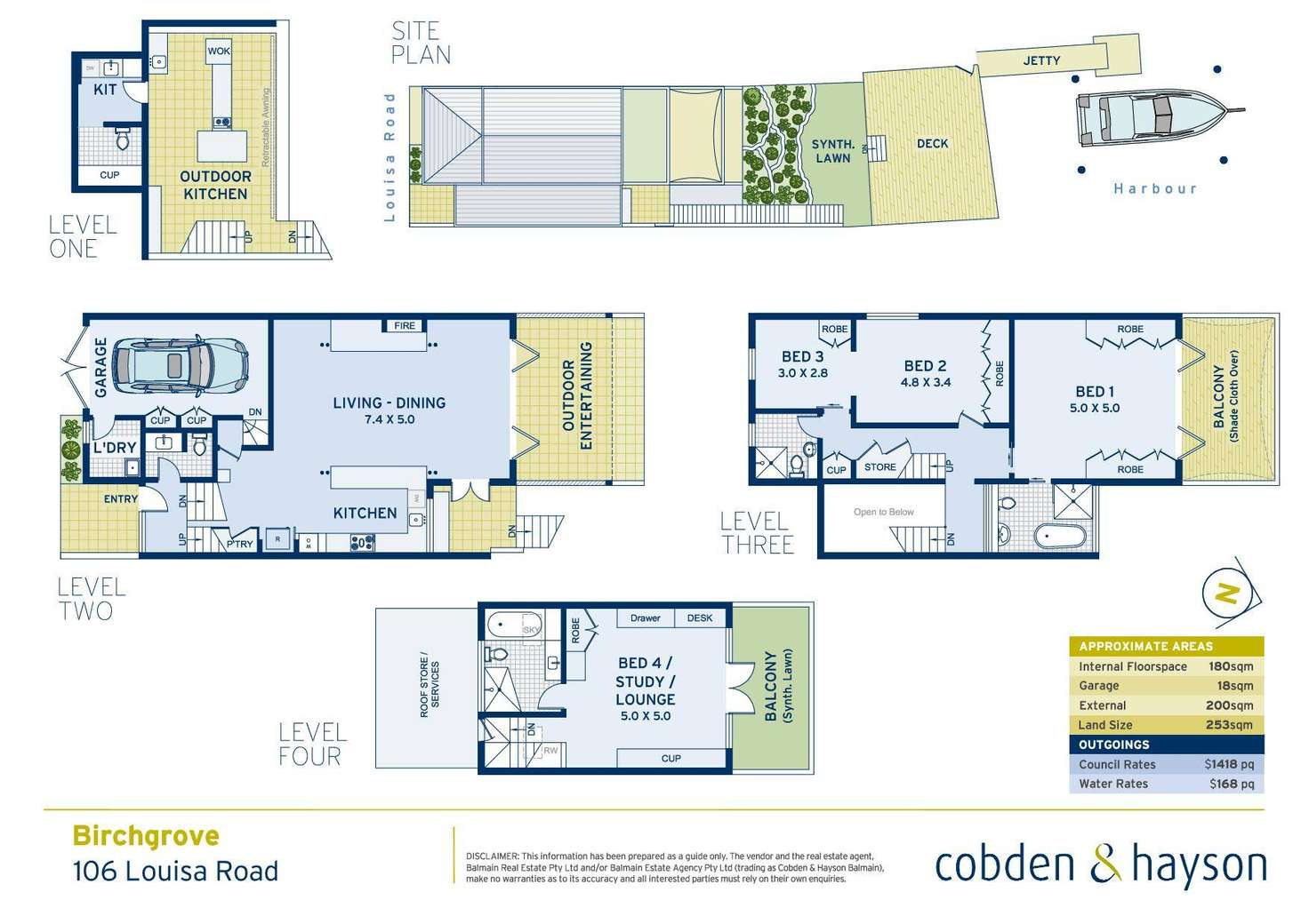 Floorplan of Homely house listing, 106 Louisa Road, Birchgrove NSW 2041