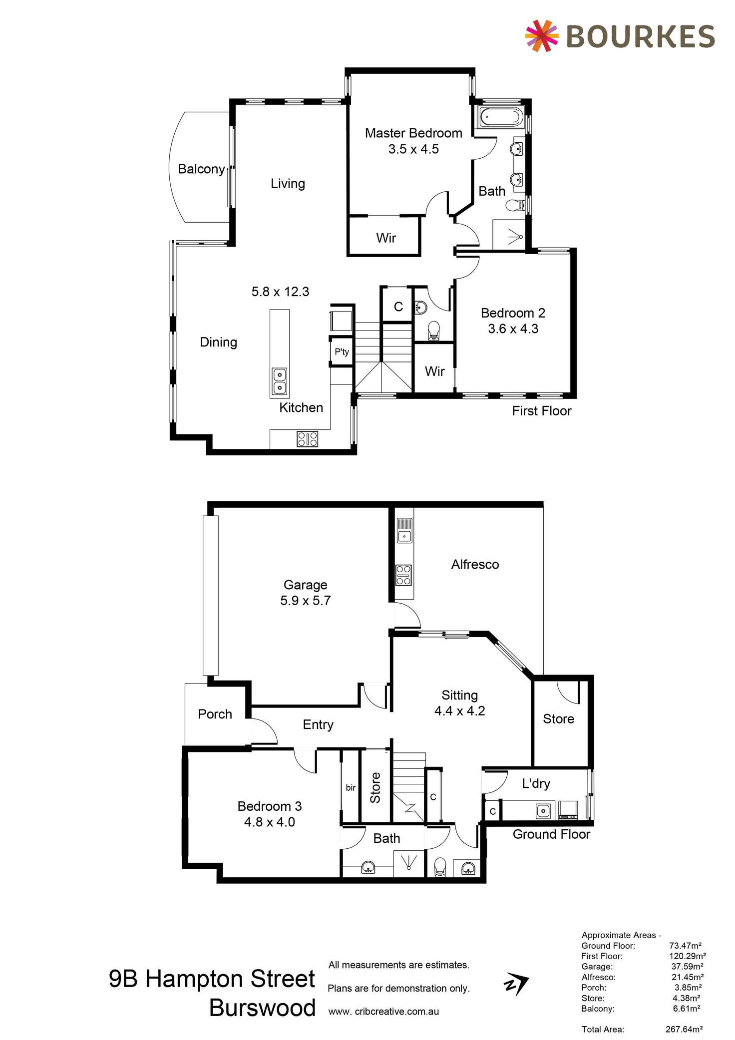 Floorplan of Homely townhouse listing, 9B Hampton Street, Burswood WA 6100