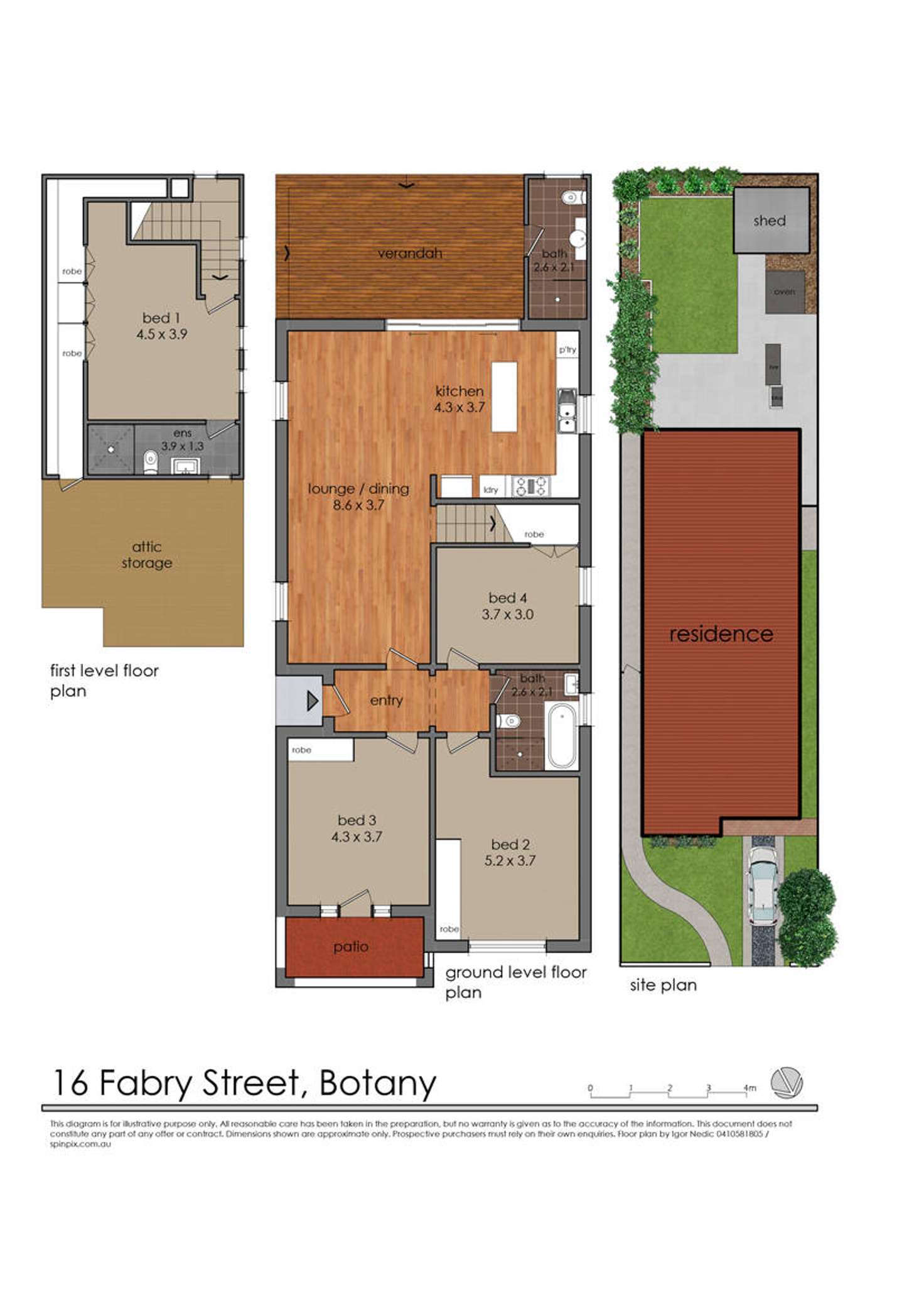 Floorplan of Homely house listing, 16 Fabry Street, Botany NSW 2019