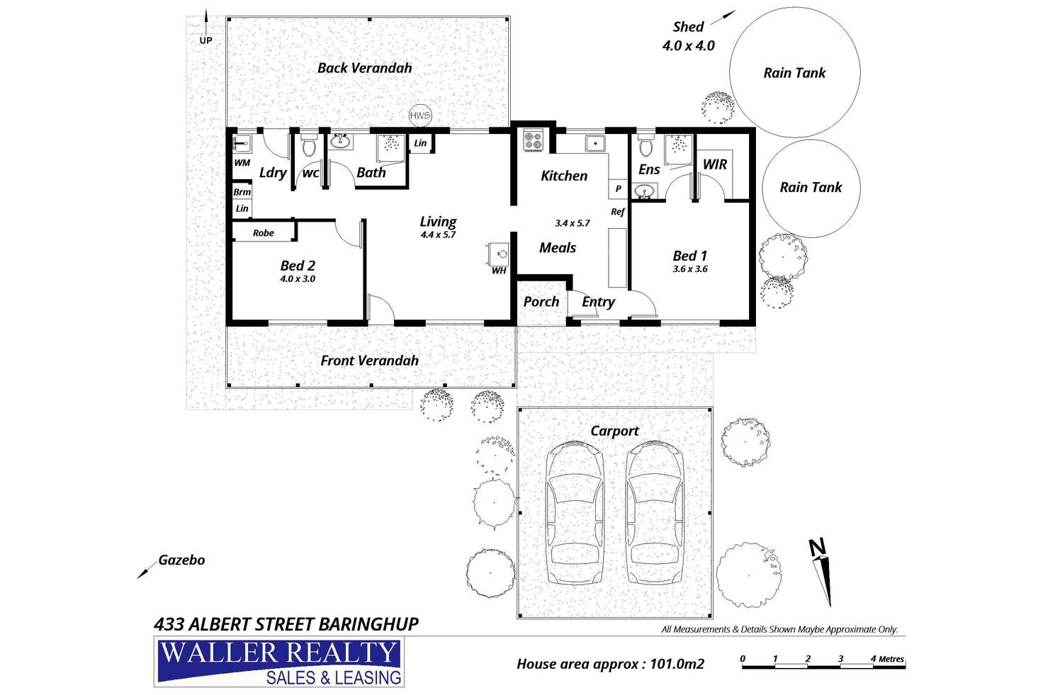 Floorplan of Homely house listing, 433 Albert Street, Baringhup VIC 3463