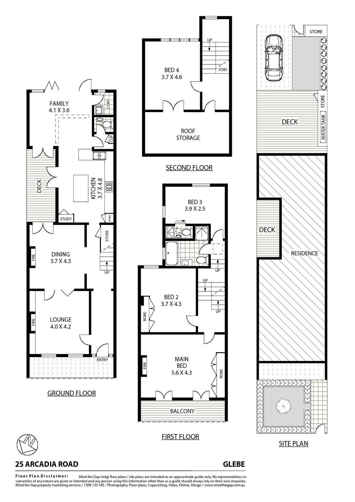 Floorplan of Homely house listing, 25 Arcadia Road, Glebe NSW 2037