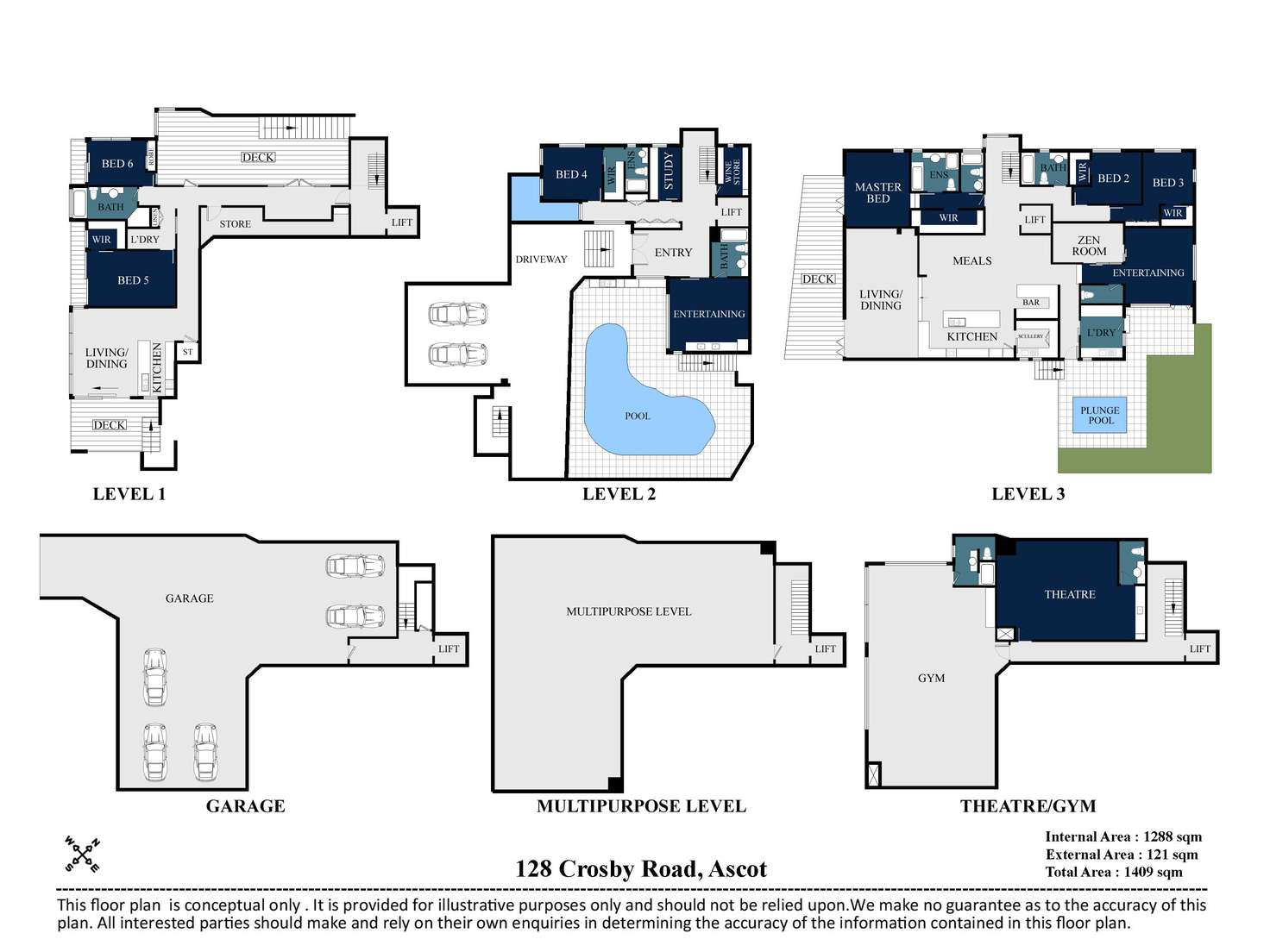 Floorplan of Homely house listing, 128 Crosby Road, Ascot QLD 4007