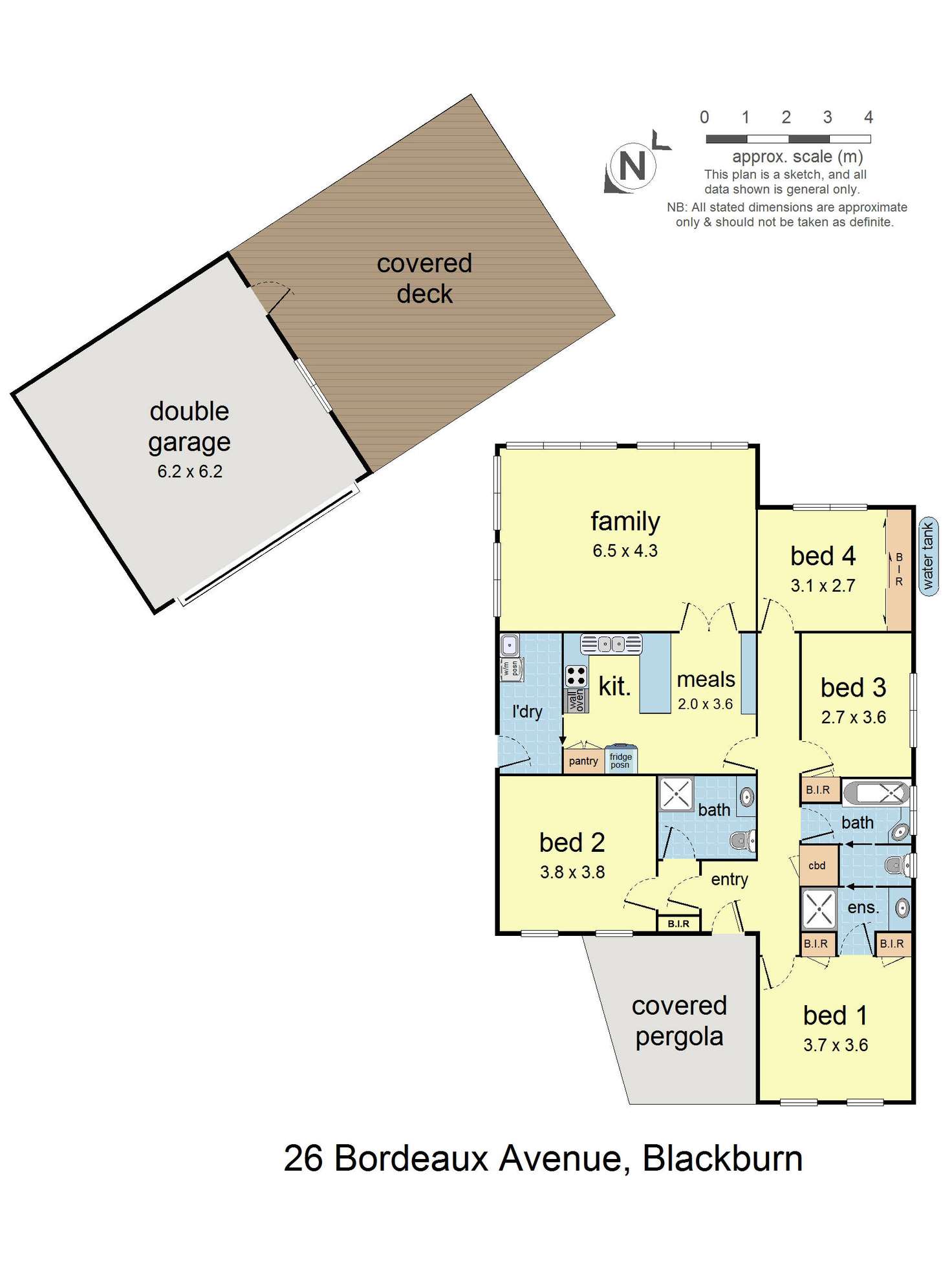 Floorplan of Homely house listing, 26 Bordeaux Avenue, Blackburn VIC 3130