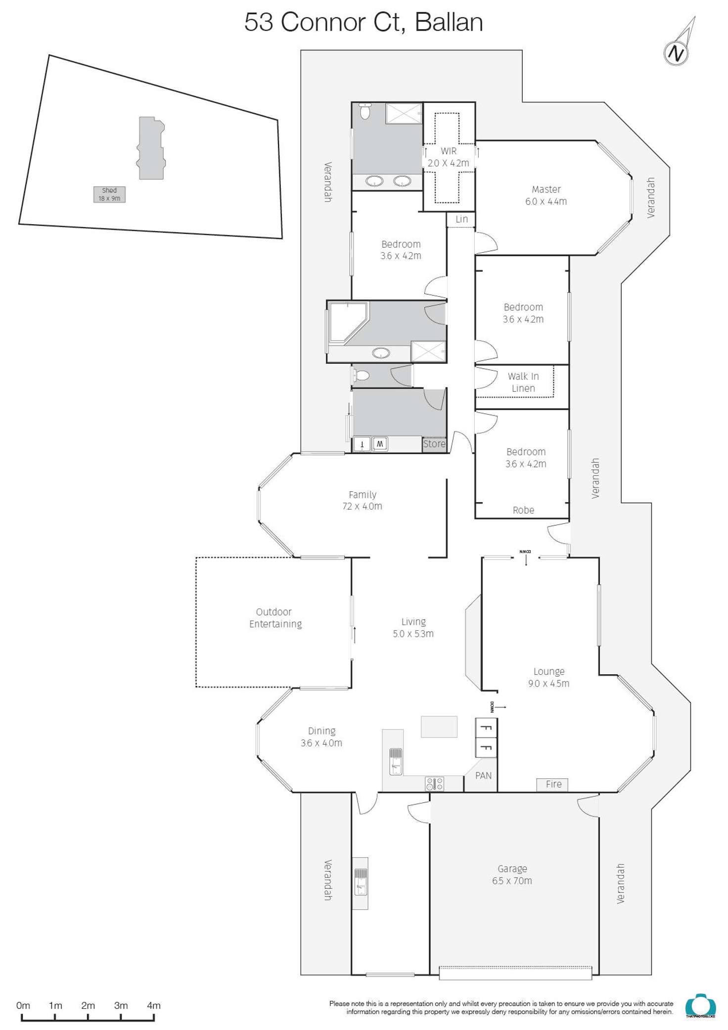 Floorplan of Homely house listing, 53 Connor Court, Ballan VIC 3342