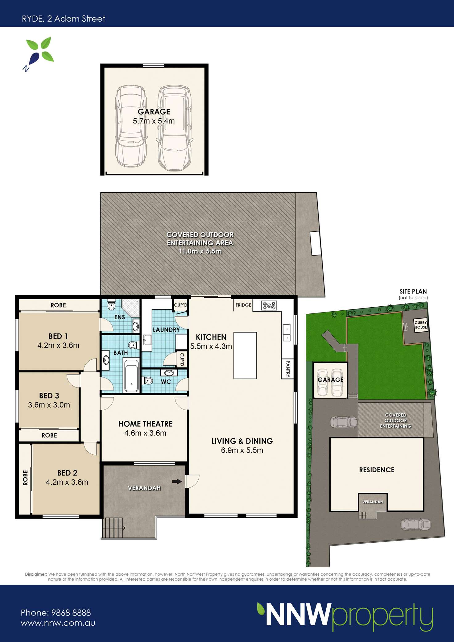 Floorplan of Homely house listing, 2 Adam Street, Ryde NSW 2112