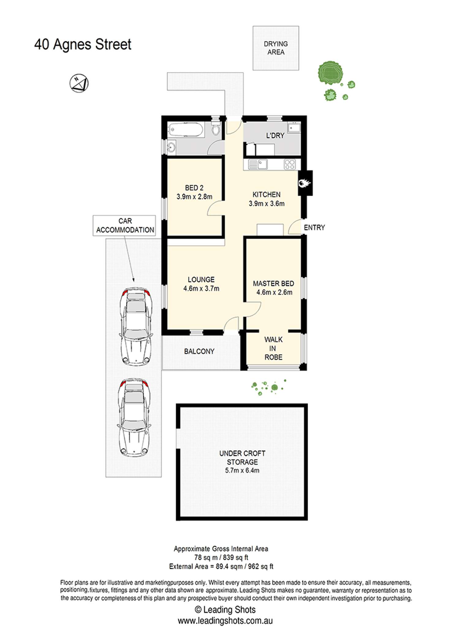 Floorplan of Homely house listing, 40 Agnes Street, Auchenflower QLD 4066