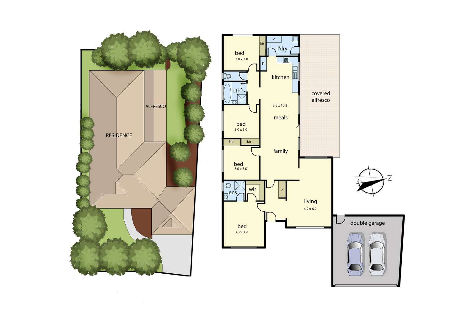 Floorplan of Homely house listing, 1 Bellevue Drive, Berwick VIC 3806