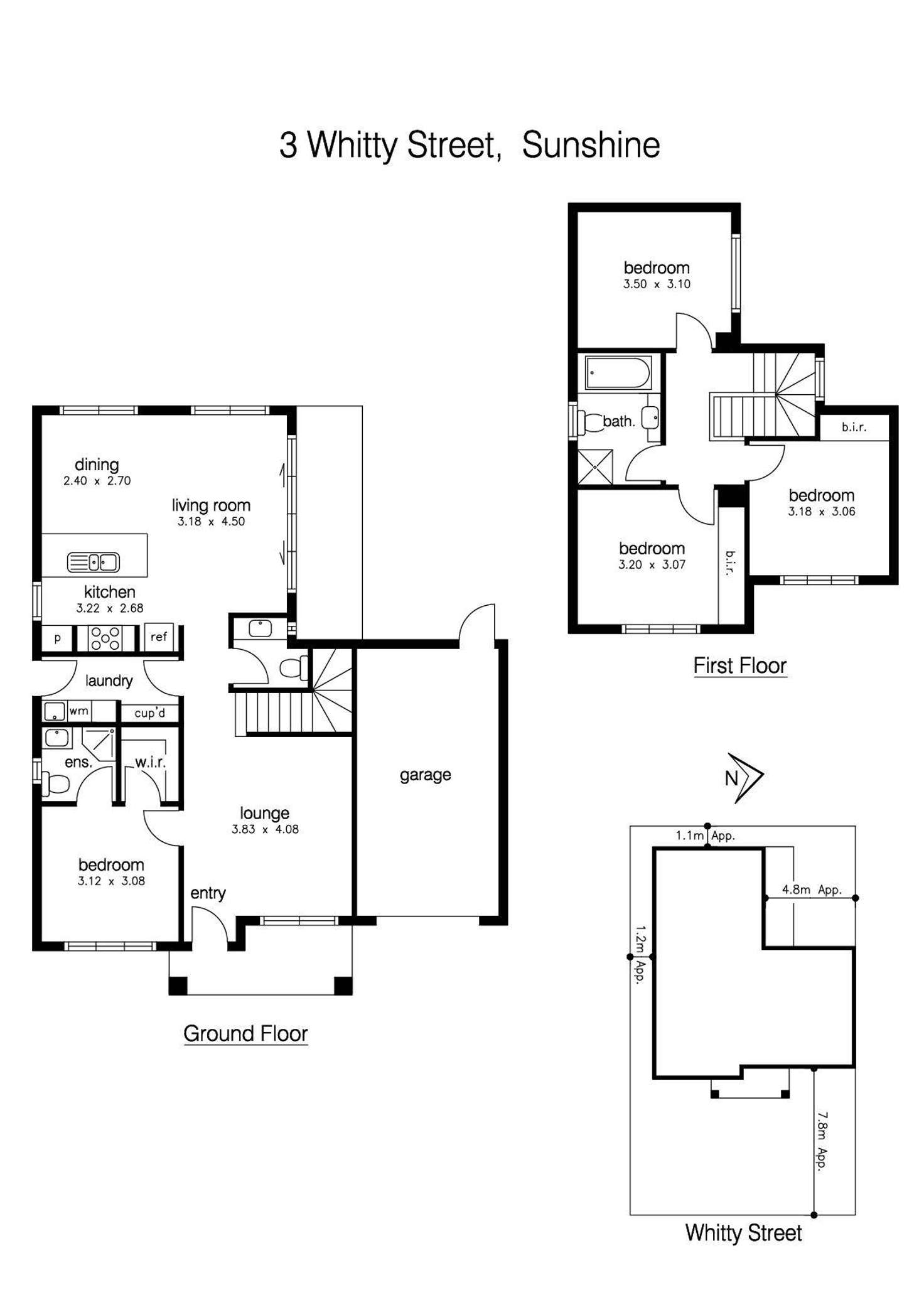 Floorplan of Homely house listing, 3 Whitty Street, Sunshine VIC 3020