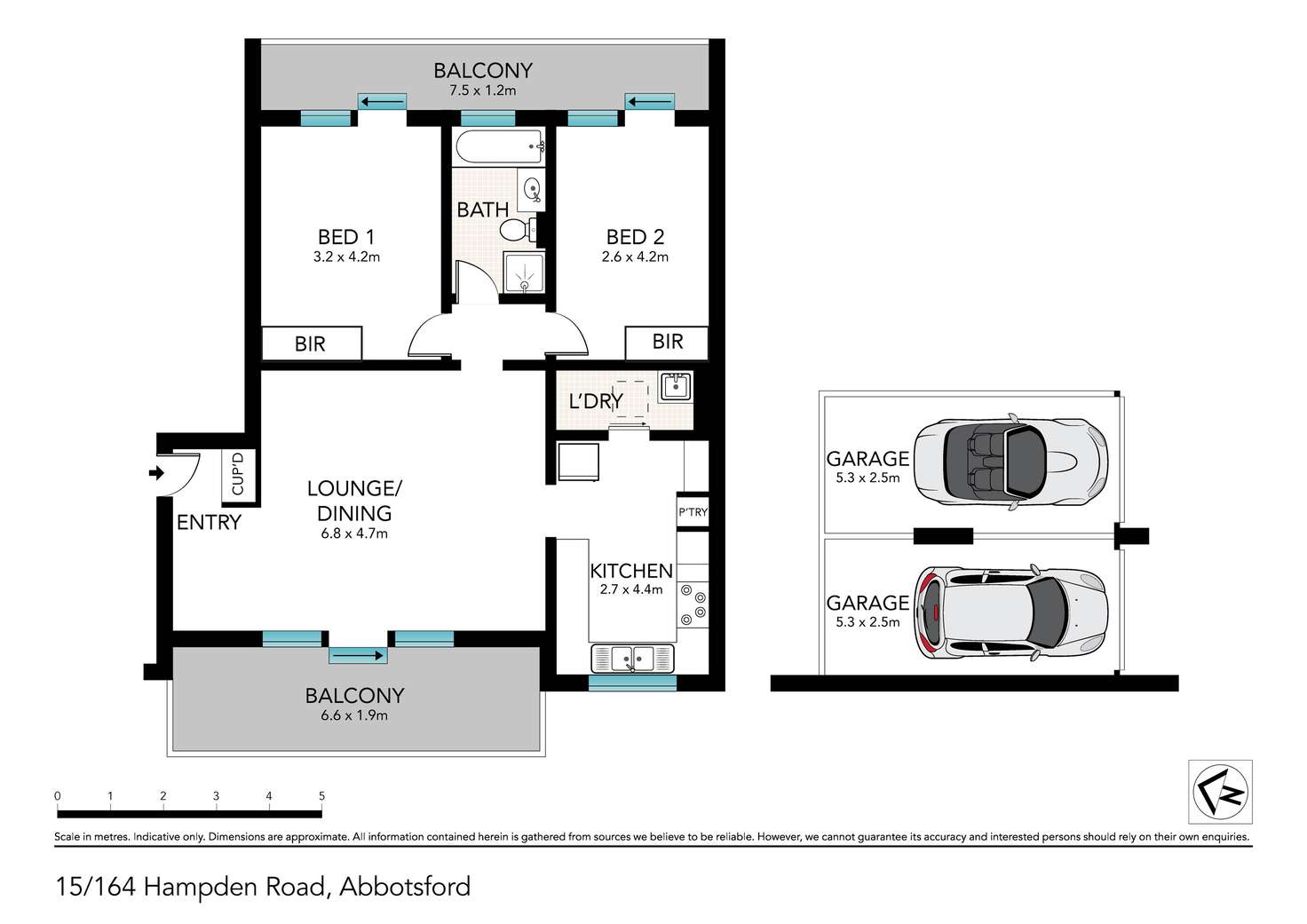 Floorplan of Homely apartment listing, 15/164-166 Hampden Road, Abbotsford NSW 2046