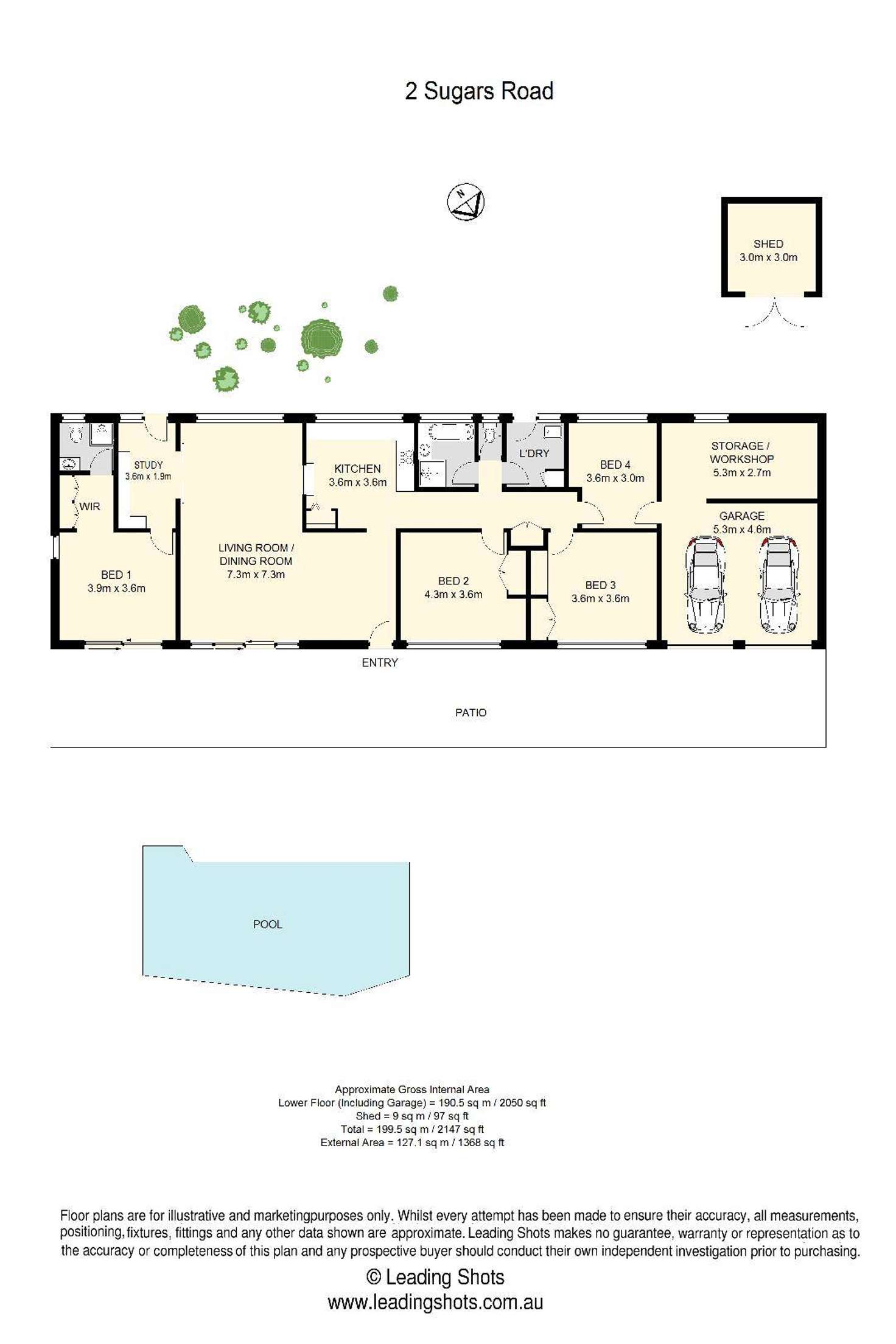 Floorplan of Homely acreageSemiRural listing, 2 Sugars Road, Bellbowrie QLD 4070