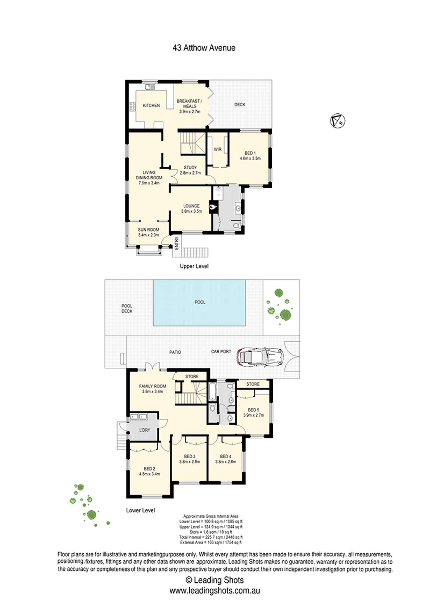 Floorplan of Homely house listing, 43 Atthow Avenue, Ashgrove QLD 4060