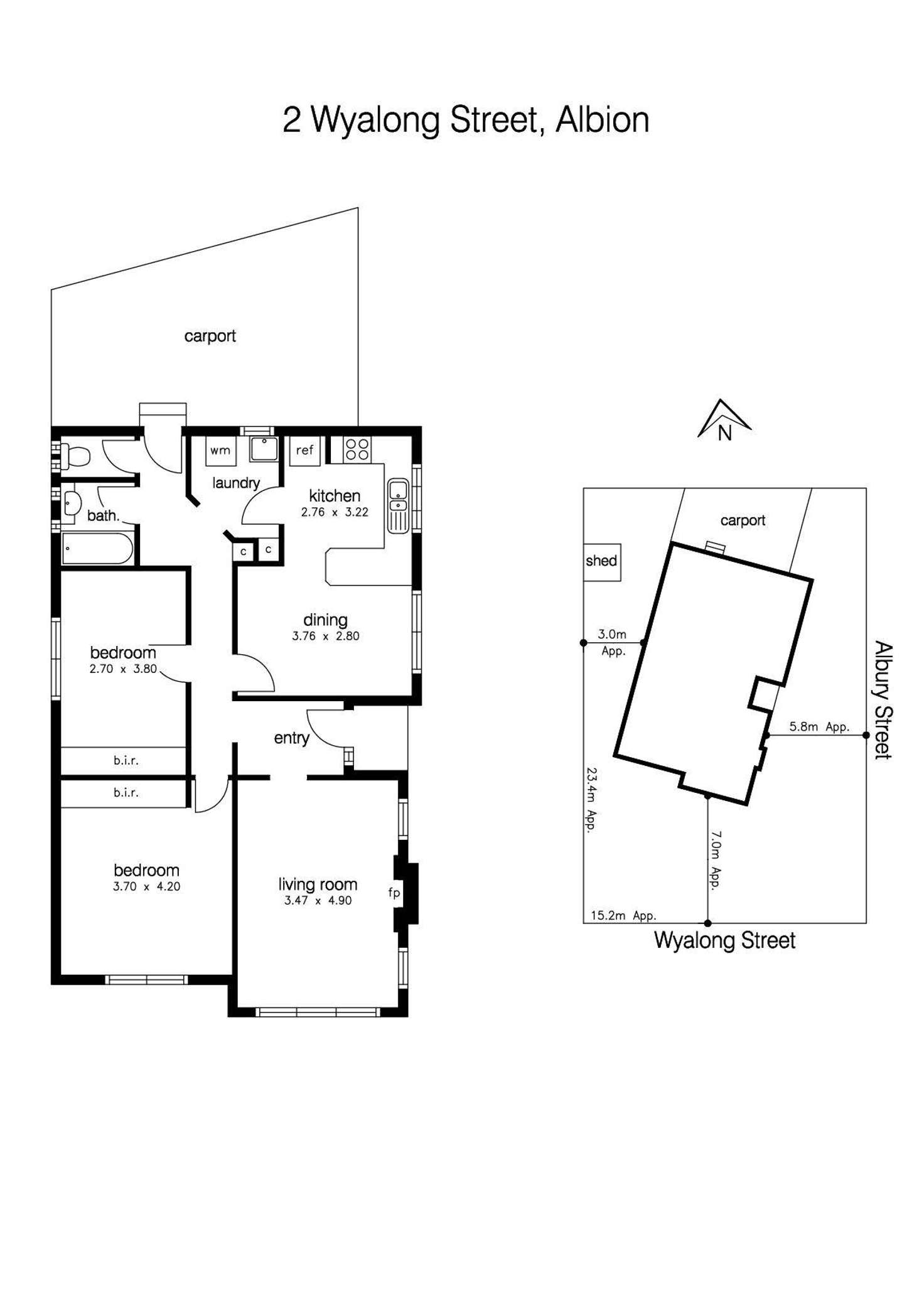 Floorplan of Homely house listing, 2 Wyalong Street, Albion VIC 3020