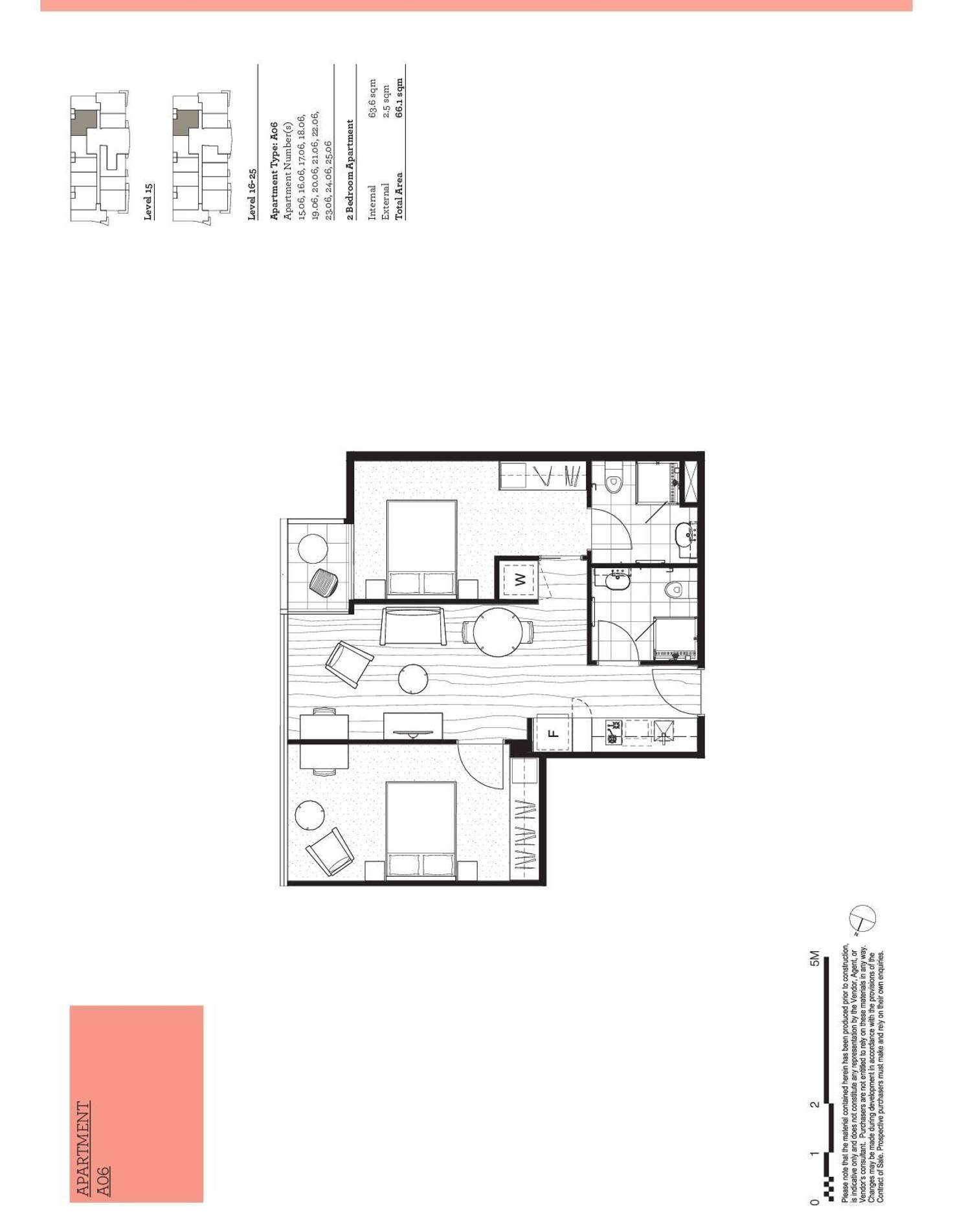 Floorplan of Homely apartment listing, 1606/27 Little Collins Street, Melbourne VIC 3000