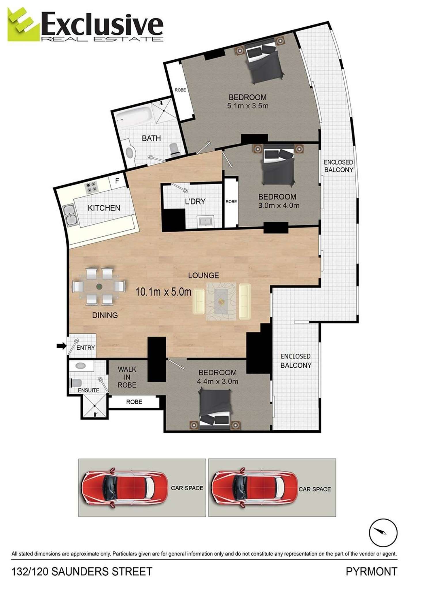 Floorplan of Homely unit listing, 132/120 Saunders Street, Pyrmont NSW 2009