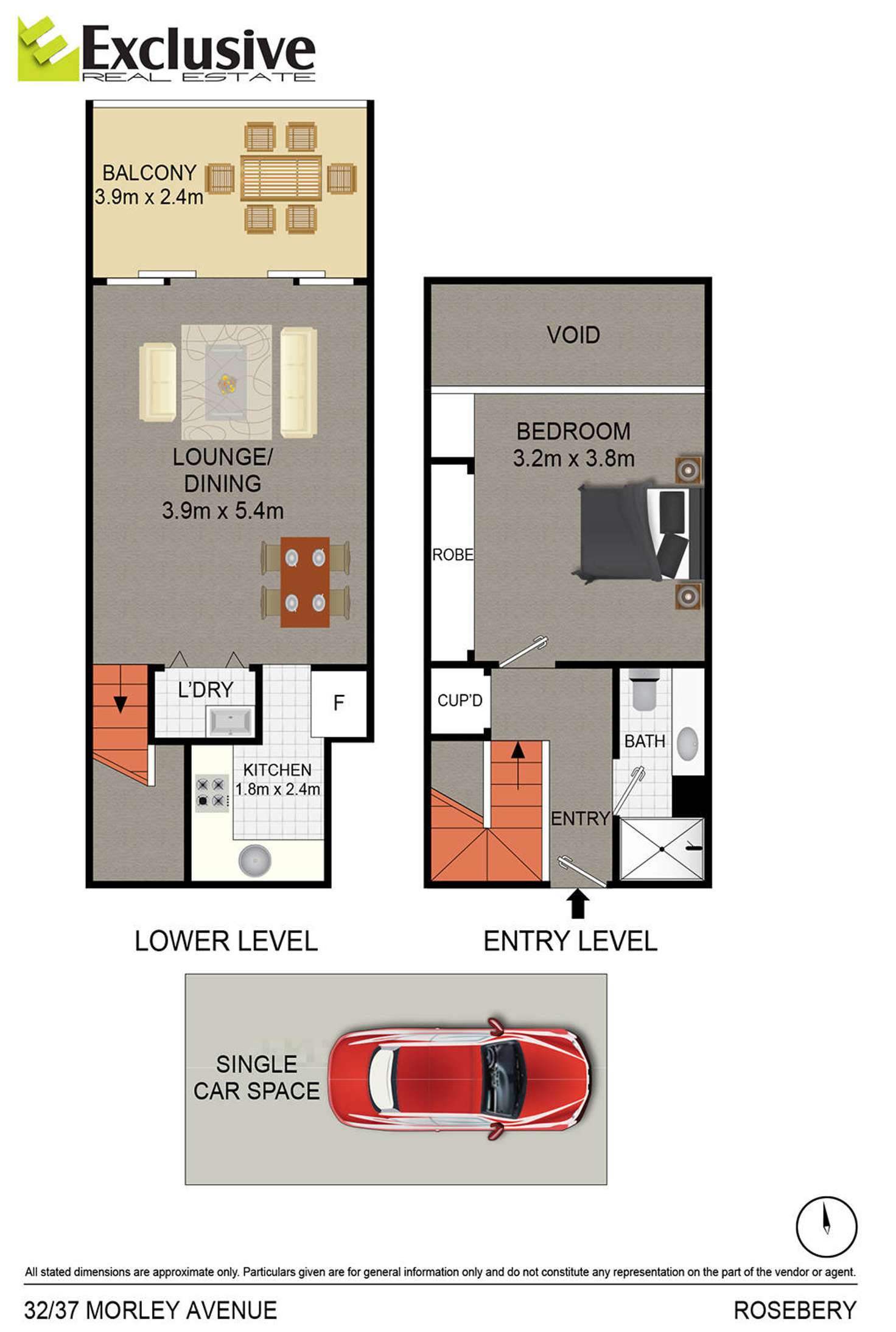 Floorplan of Homely unit listing, 32/37 Morley Avenue, Rosebery NSW 2018