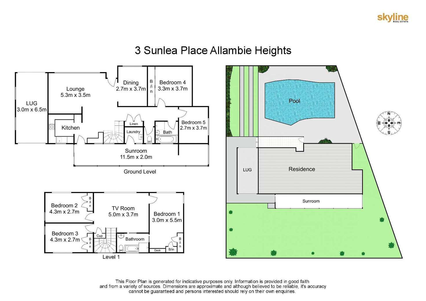 Floorplan of Homely house listing, 3 Sunlea Place, Allambie Heights NSW 2100