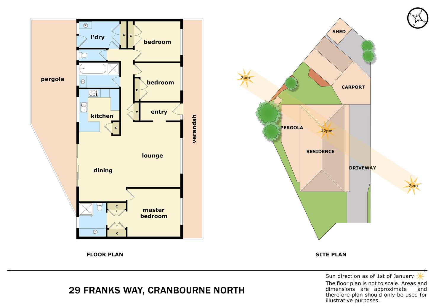 Floorplan of Homely house listing, 29 Franks Way, Cranbourne North VIC 3977