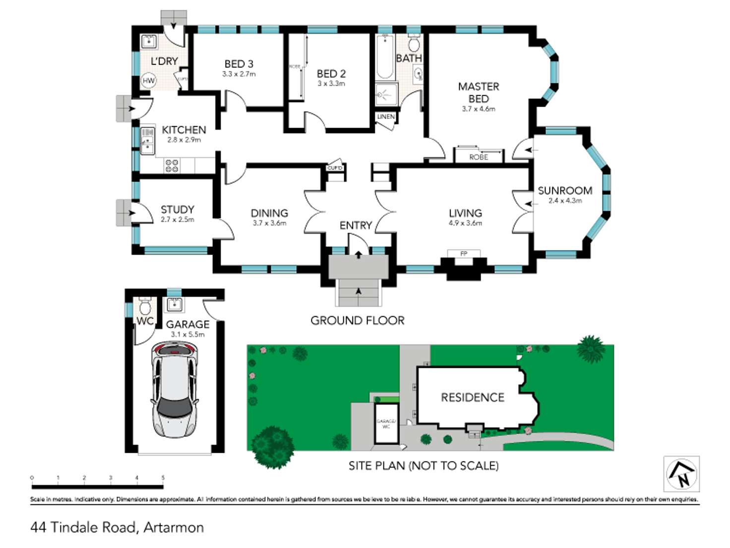 Floorplan of Homely house listing, 44 Tindale Road, Artarmon NSW 2064