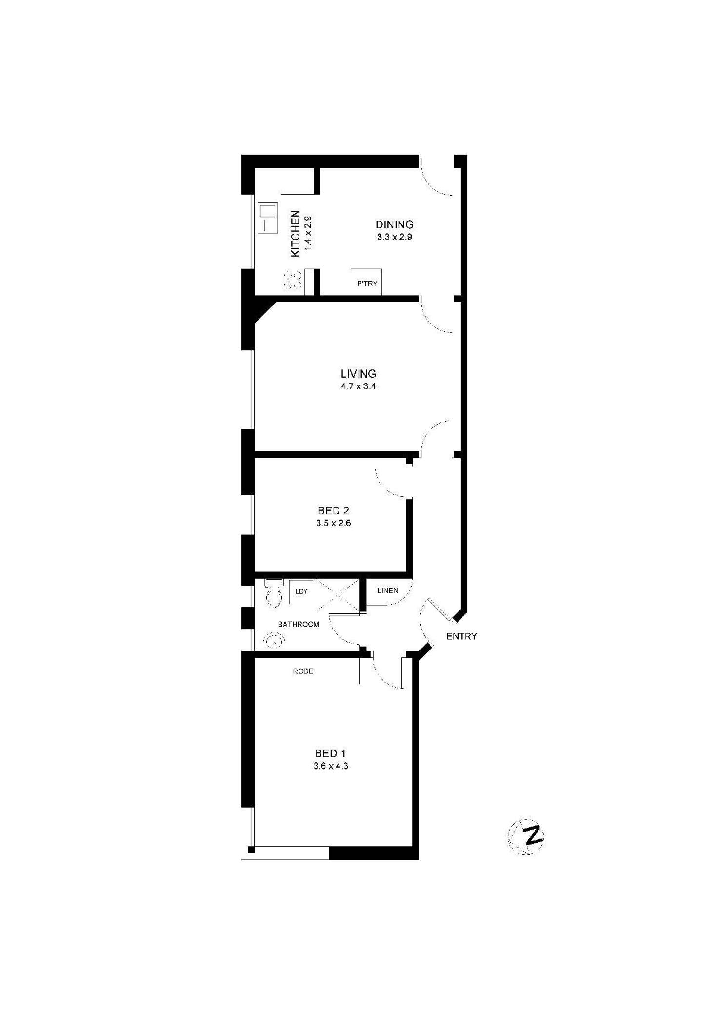 Floorplan of Homely apartment listing, 4/19 A'beckett Avenue, Ashfield NSW 2131