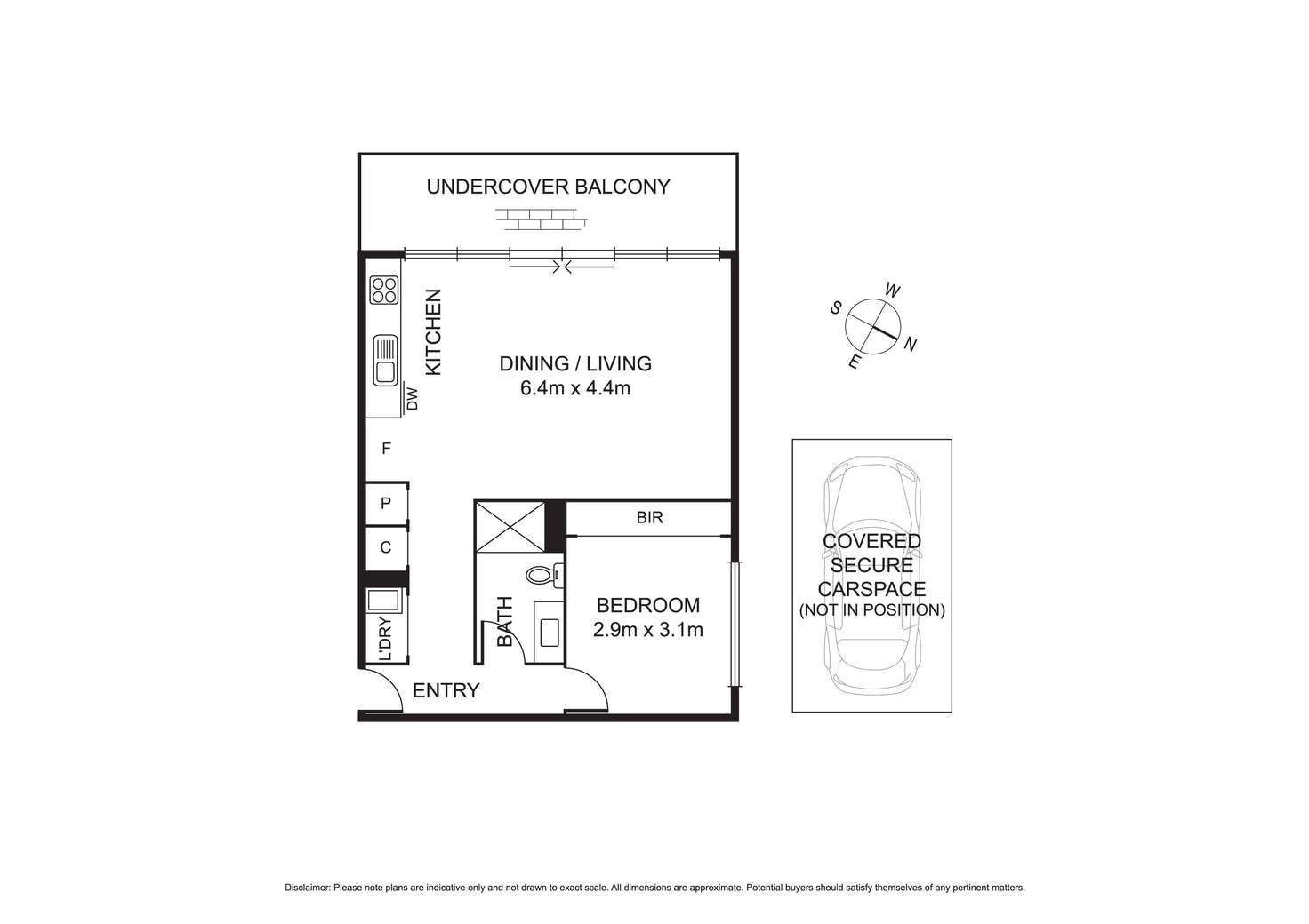 Floorplan of Homely apartment listing, 302/1044-1046 Mt Alexander Road, Essendon VIC 3040