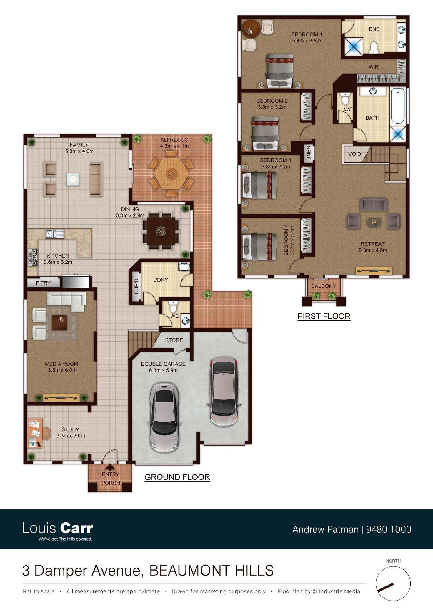 Floorplan of Homely house listing, 3 Damper Avenue, Beaumont Hills NSW 2155