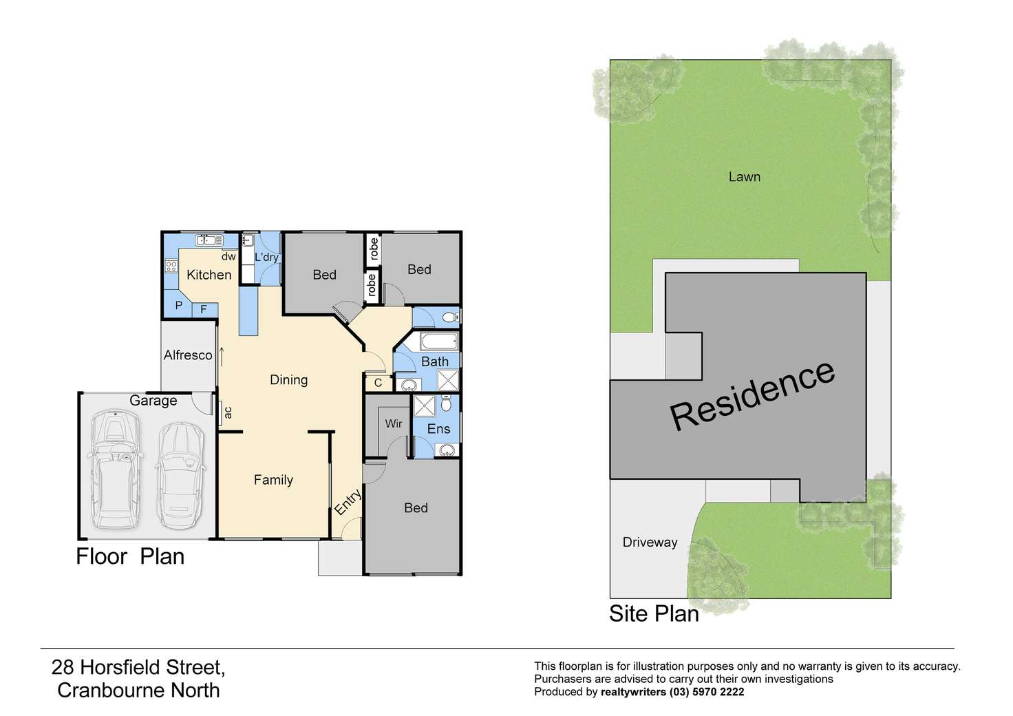 Floorplan of Homely house listing, 28 Horsfield Street, Cranbourne North VIC 3977