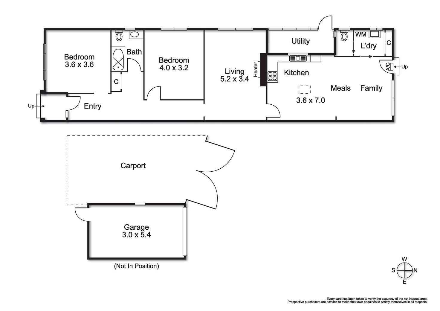 Floorplan of Homely house listing, 98 Canterbury Street, Flemington VIC 3031